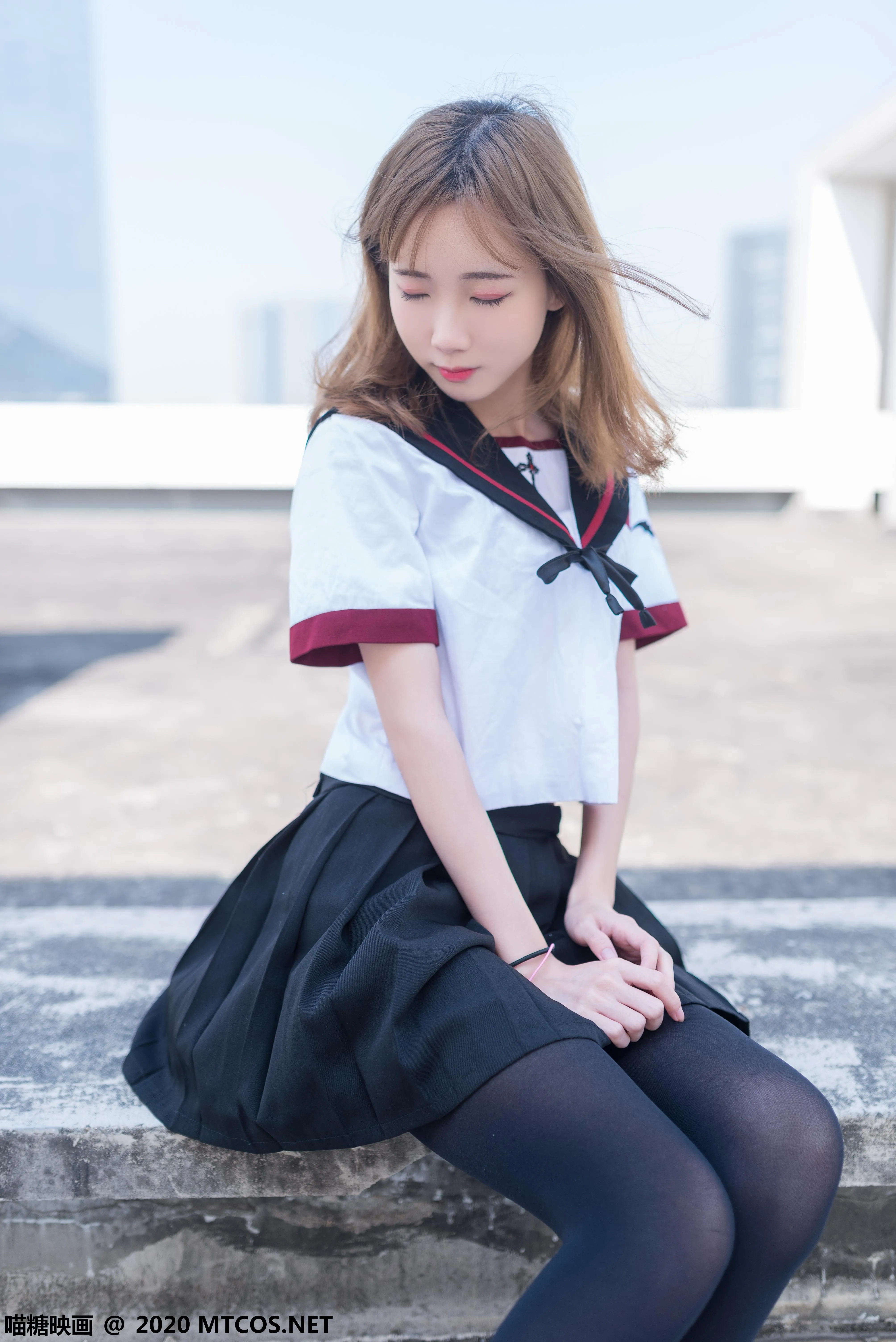 [喵糖映画] VOL.322 天台少女[46P]插图5