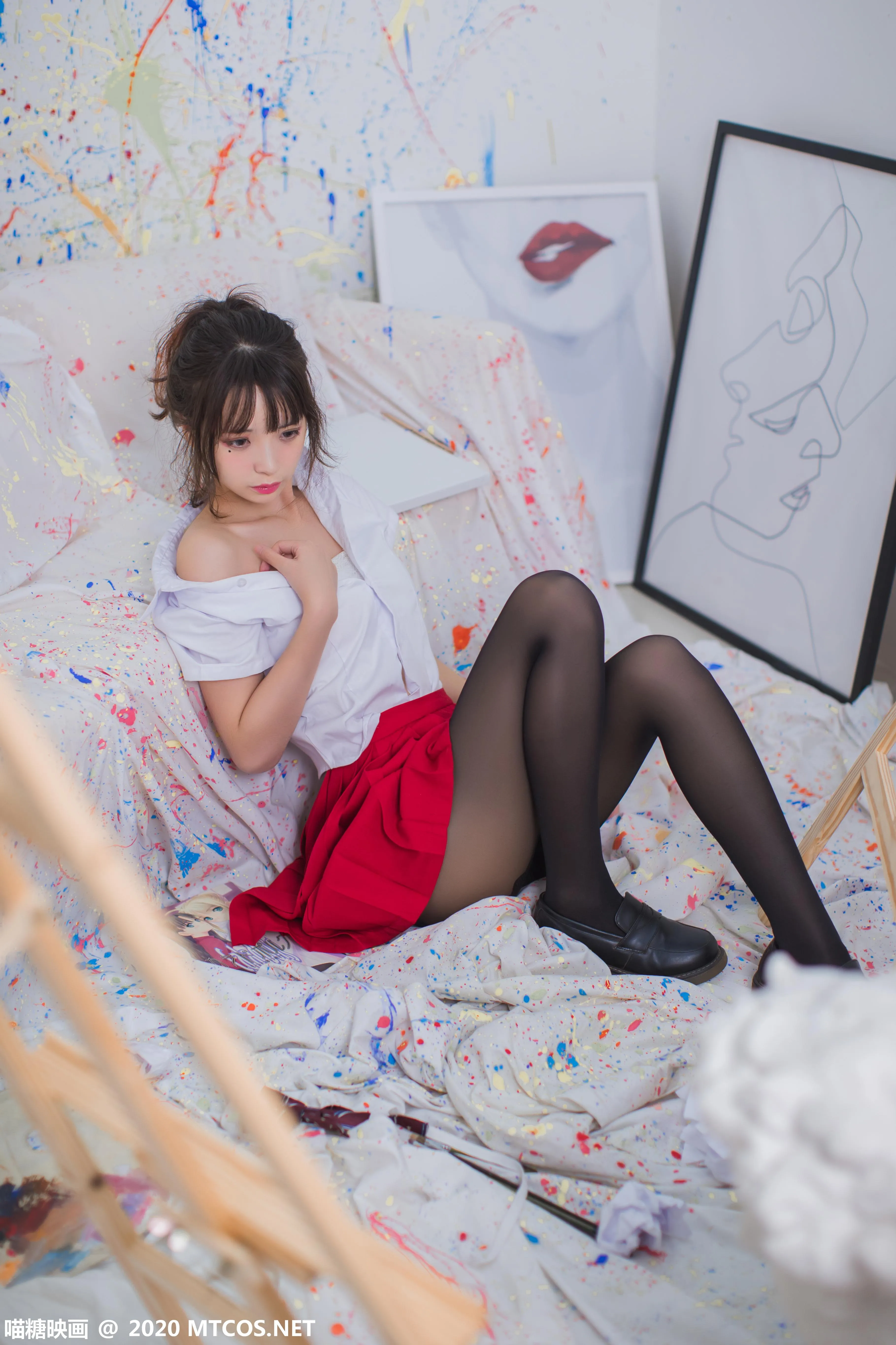 [喵糖映画] VOL.319 画室少女[23P]插图1