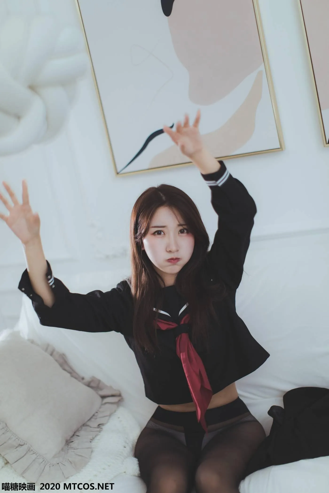 [喵糖映画] JKL.002 黑色JK少女[50P]插图4