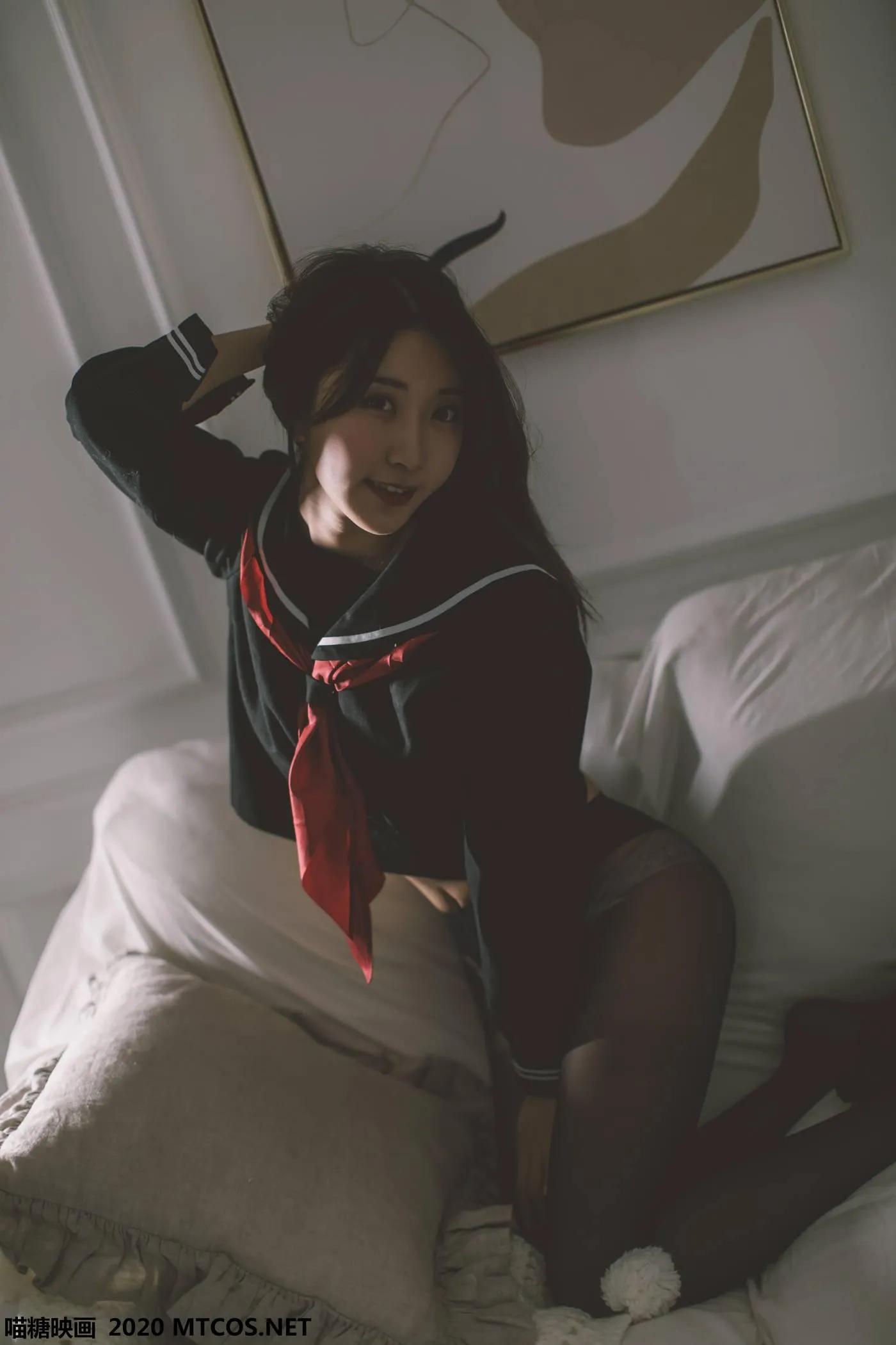 [喵糖映画] JKL.002 黑色JK少女[50P]插图6