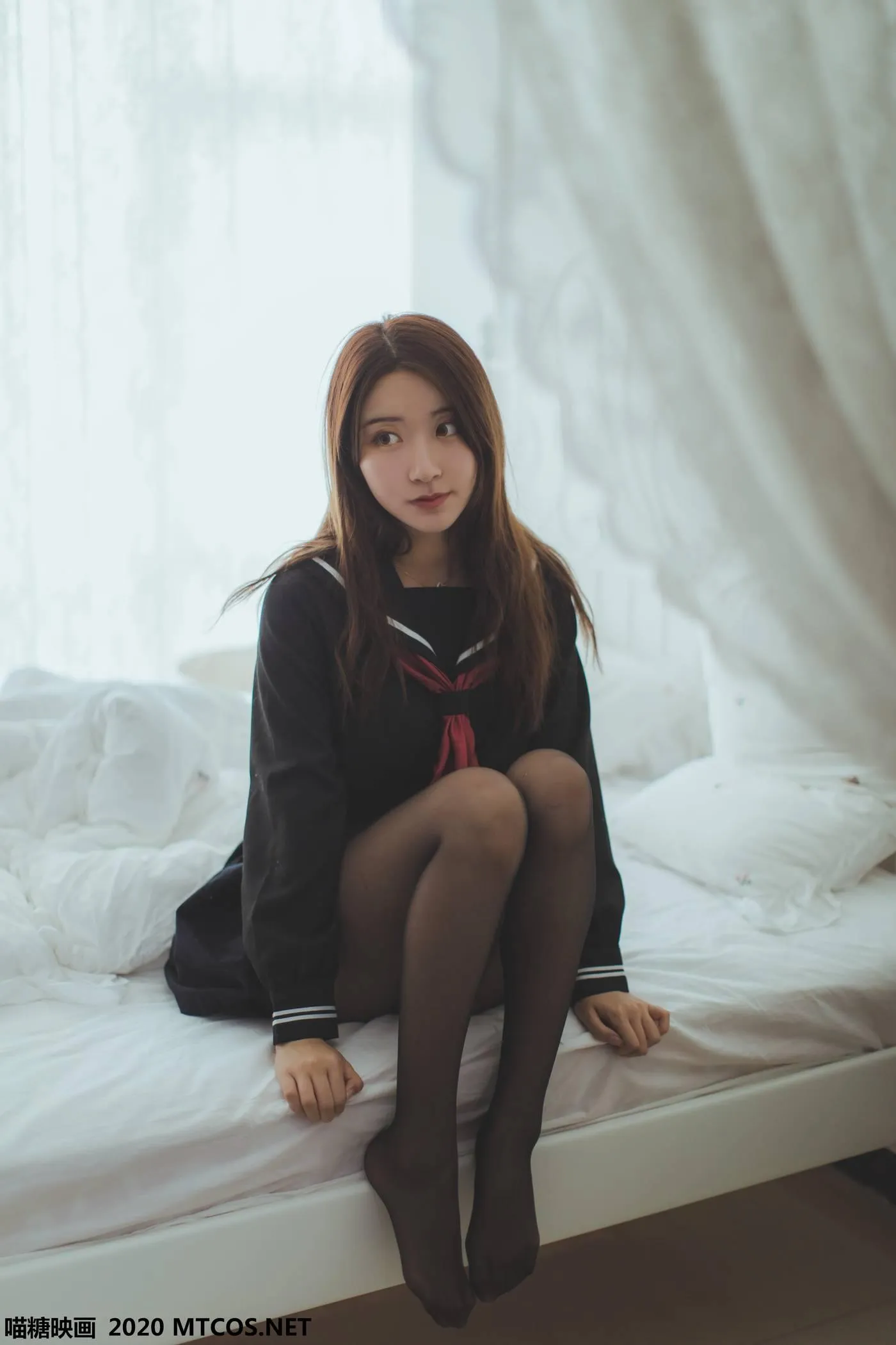 [喵糖映画] JKL.002 黑色JK少女[50P]插图2