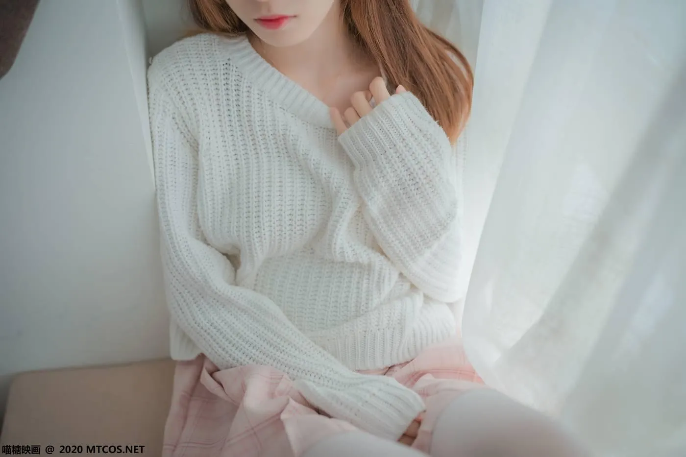 [喵糖映画] VOL.077 粉格裙的眼镜娘[44P]插图3