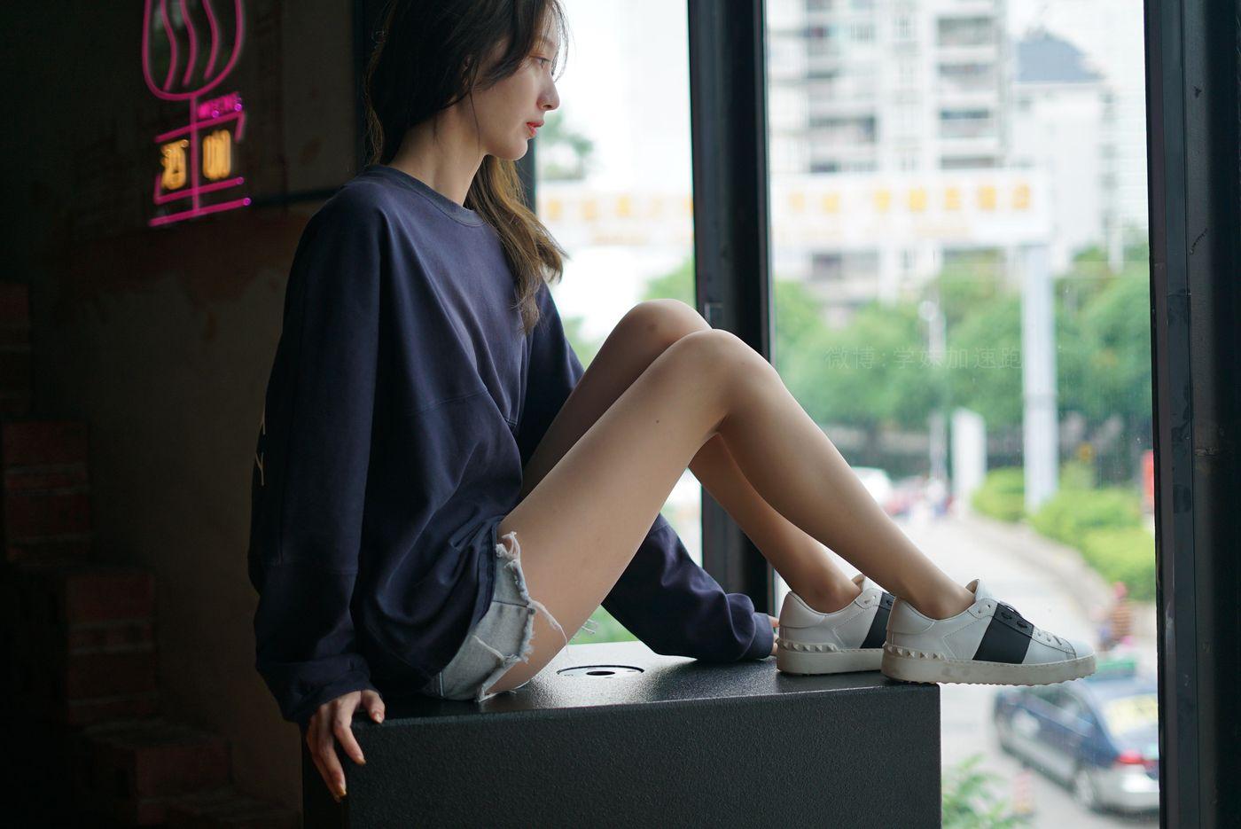学妹加速跑 XM087《腿玩年的腿-九九》[100P]插图7