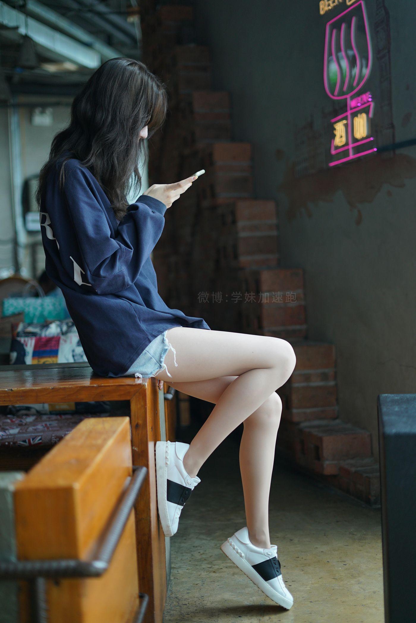 学妹加速跑 XM087《腿玩年的腿-九九》[100P]插图4