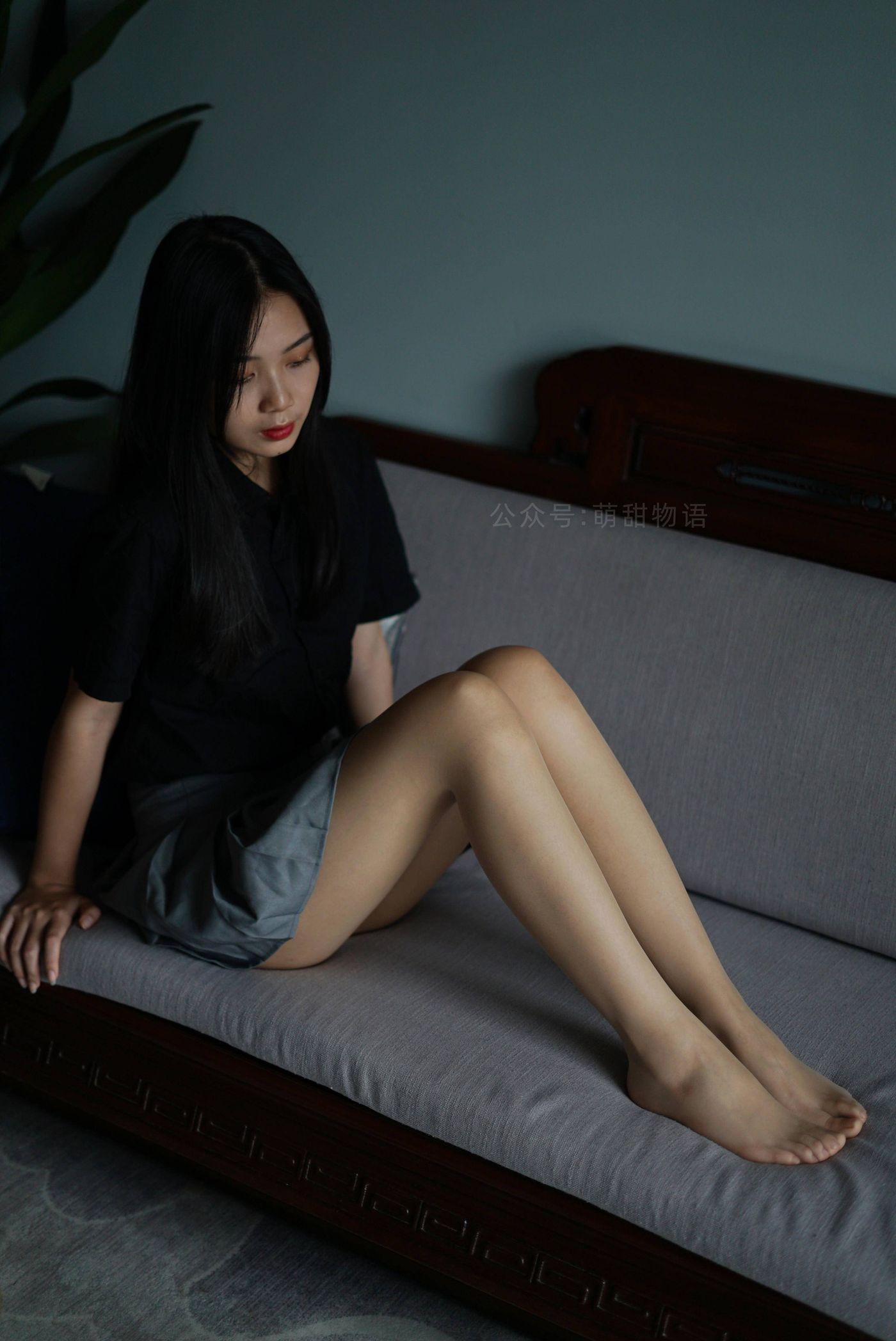 萌甜物语 XM121《短裙黑衬衣-小苏》[97P]插图8