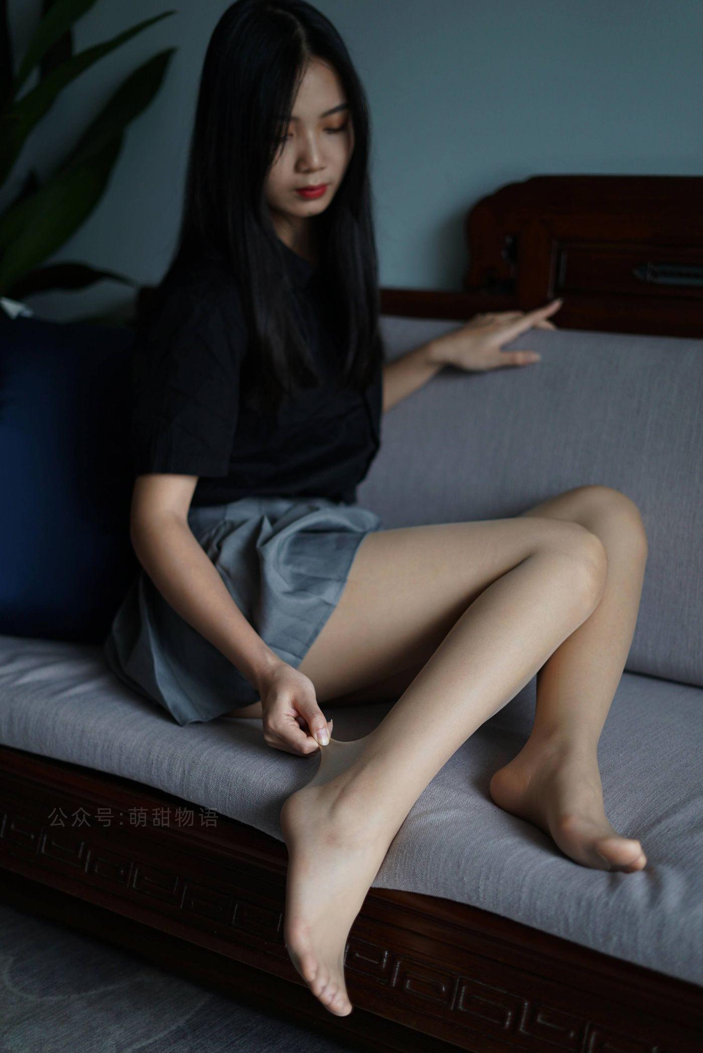 萌甜物语 XM121《短裙黑衬衣-小苏》[97P]插图3