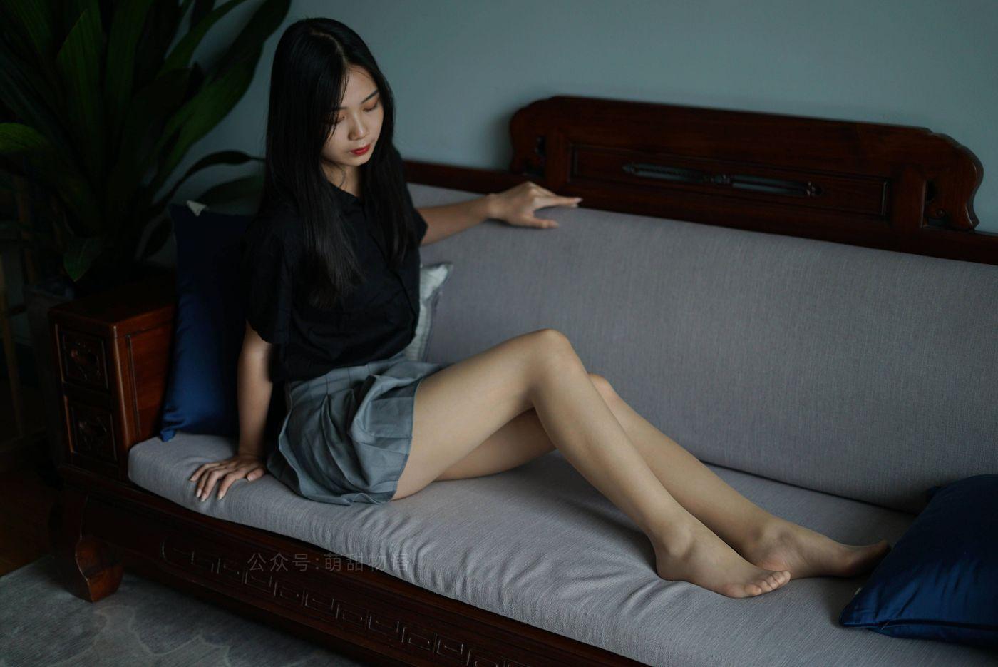 萌甜物语 XM121《短裙黑衬衣-小苏》[97P]插图4