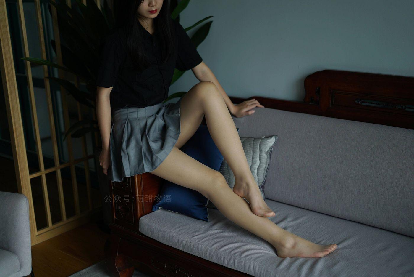萌甜物语 XM121《短裙黑衬衣-小苏》[97P]插图5