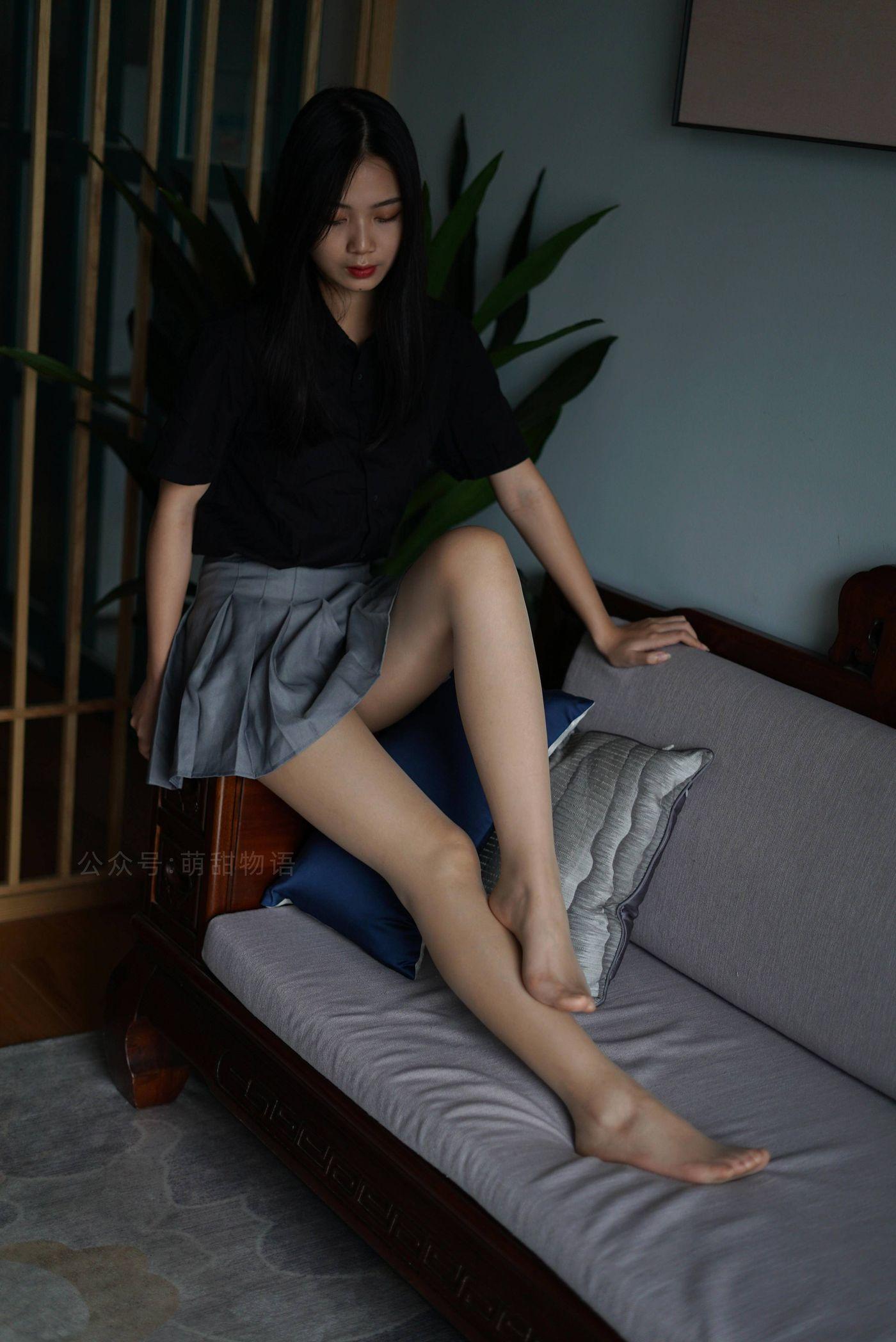 萌甜物语 XM121《短裙黑衬衣-小苏》[97P]插图6