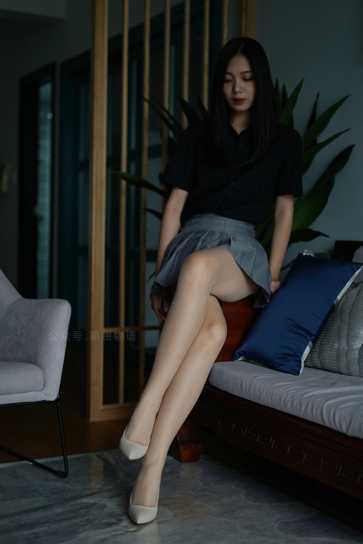 萌甜物语 XM121《短裙黑衬衣-小苏》[97P]插图7