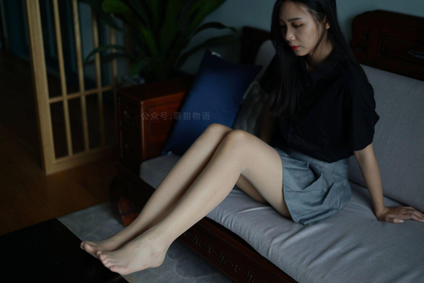 萌甜物语 XM121《短裙黑衬衣-小苏》[97P]插图