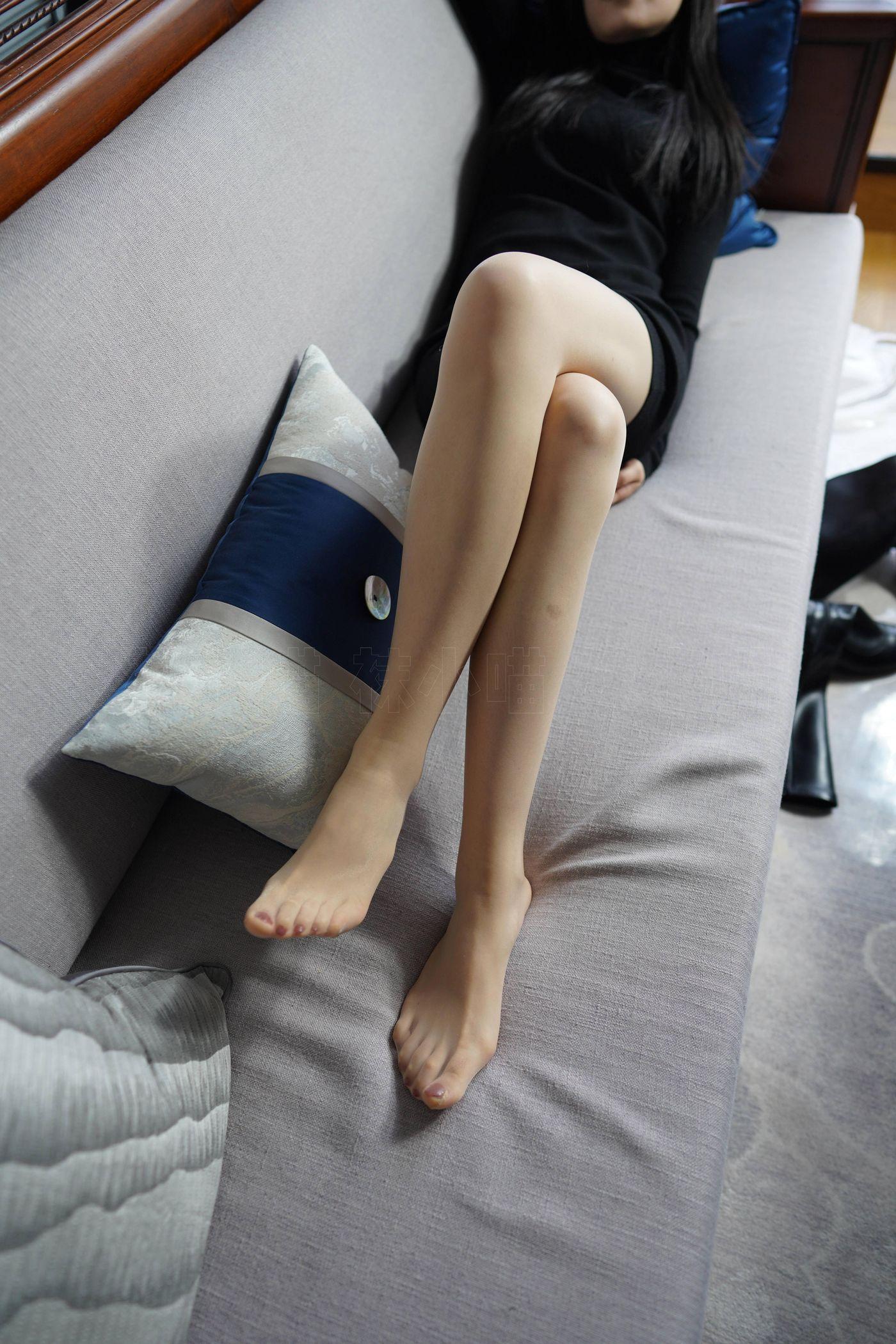 袜小喵 KT264 黑短裙与靴 [99P]插图7
