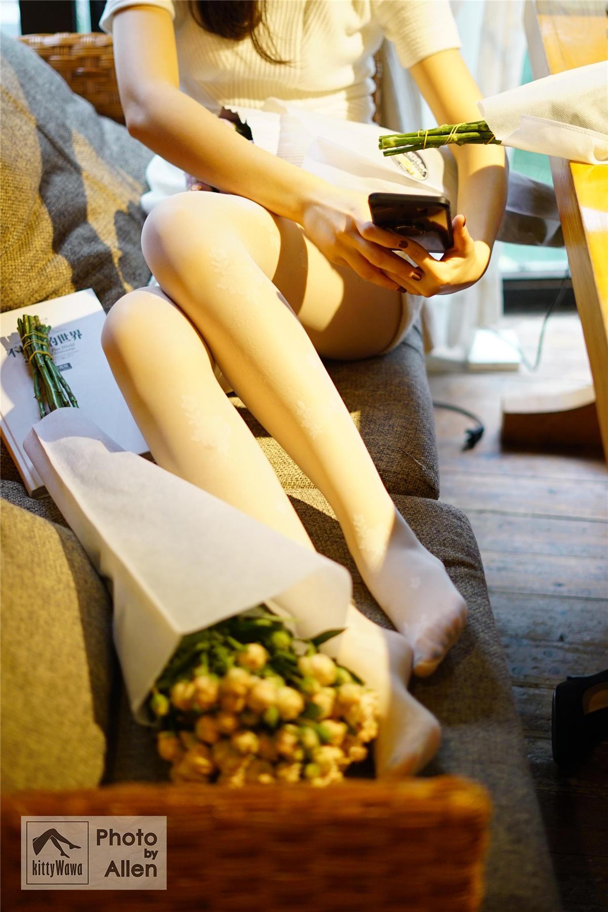 袜小喵 KT025 被花耽误的一期 [99P]插图6