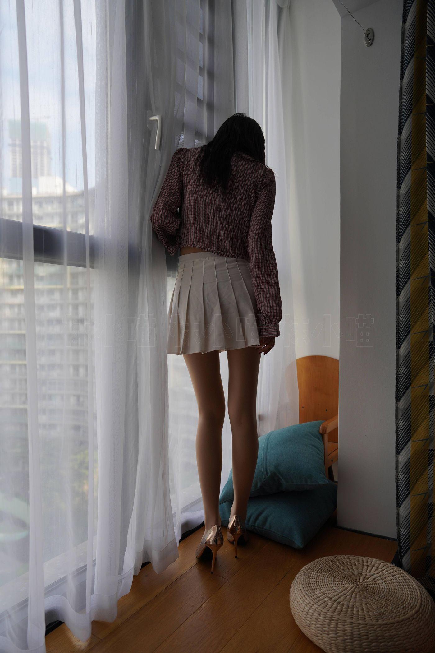 袜小喵 KT269 清新小格子 [99P]插图8