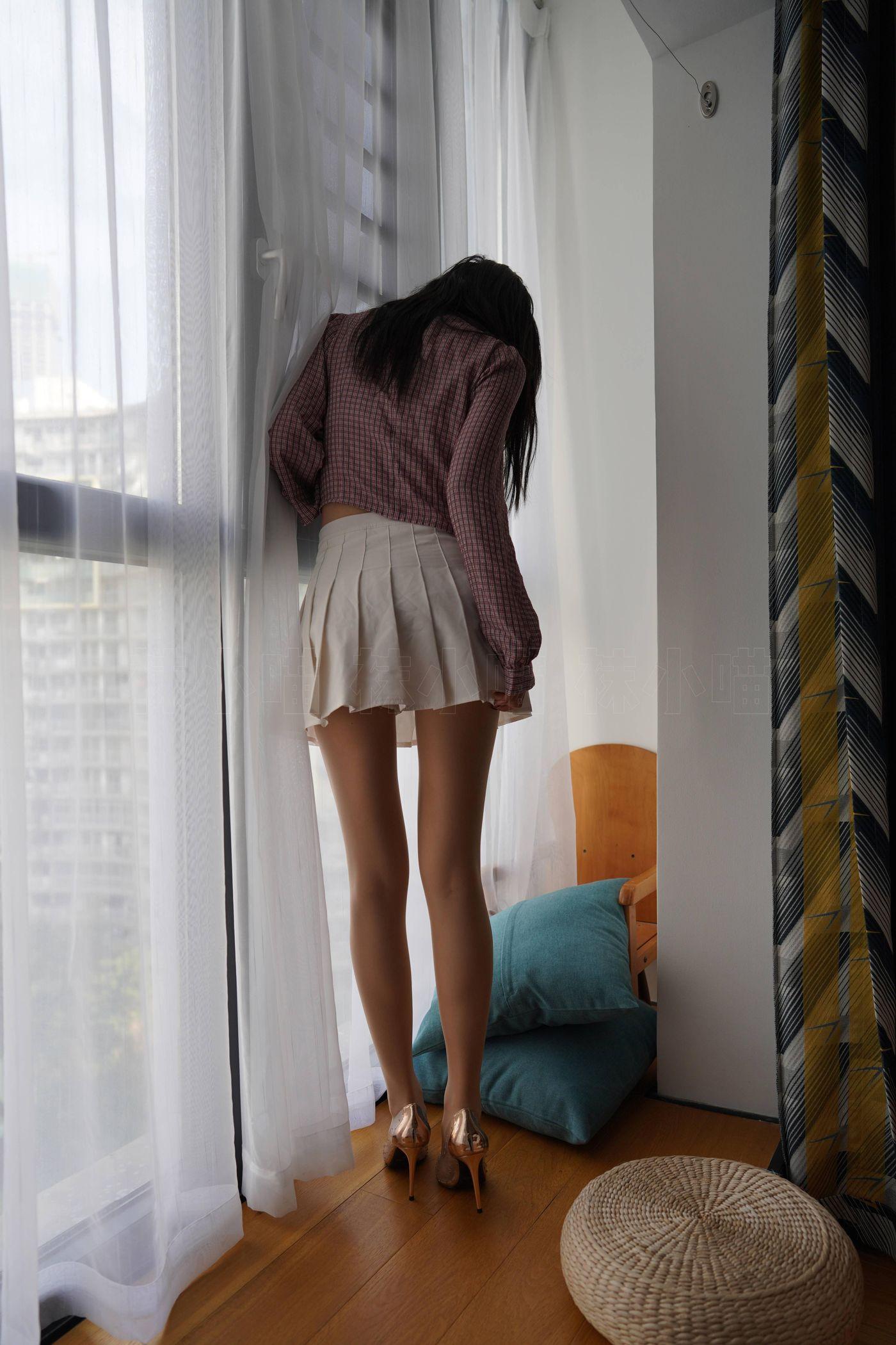 袜小喵 KT269 清新小格子 [99P]插图9