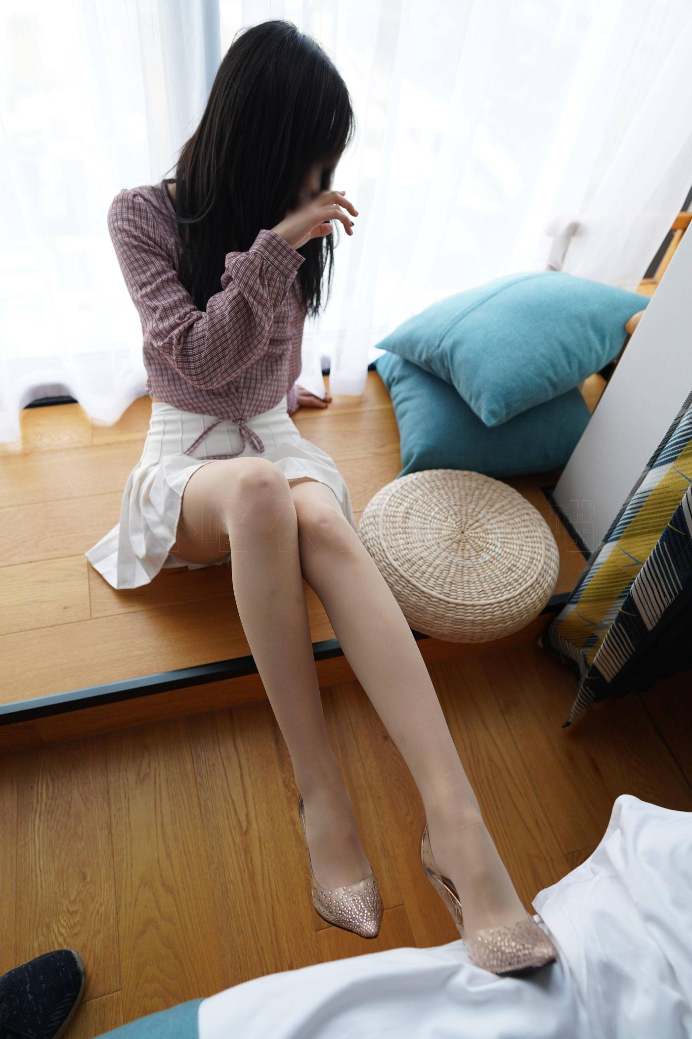 袜小喵 KT269 清新小格子 [99P]插图5