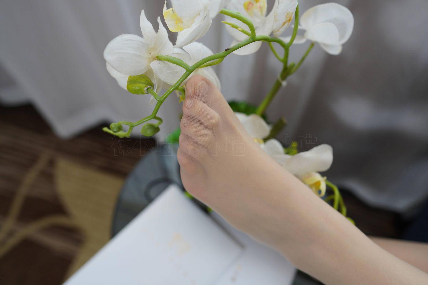 袜小喵 KT252 浅蓝连衣裙 [88P]插图7