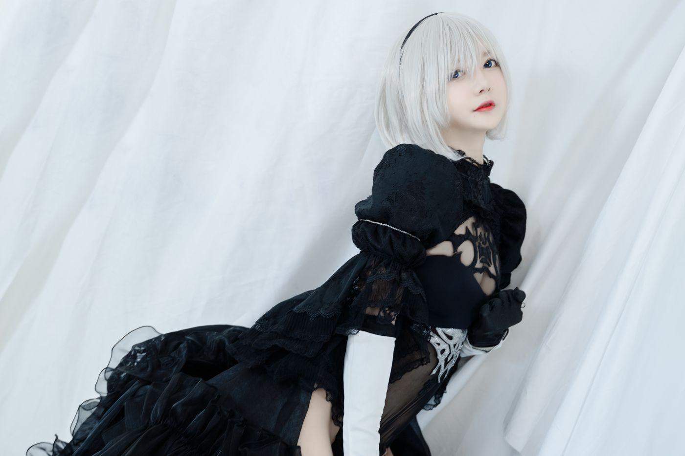51酱 NO.003 2B黑婚纱 [53P]插图5