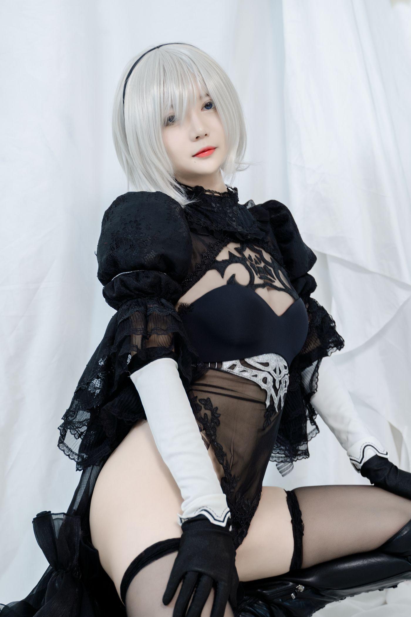 51酱 NO.003 2B黑婚纱 [53P]插图6