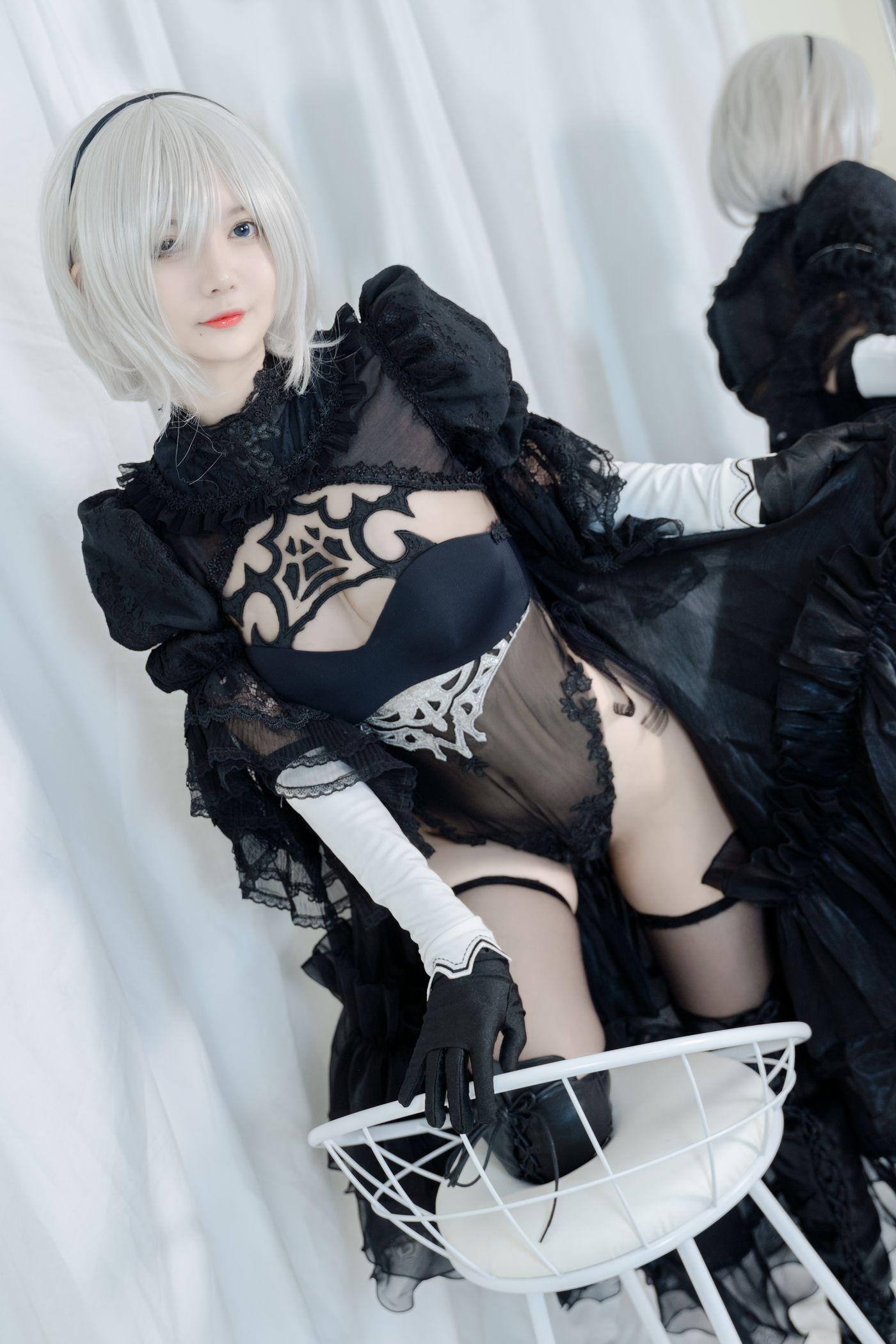 51酱 NO.003 2B黑婚纱 [53P]插图8