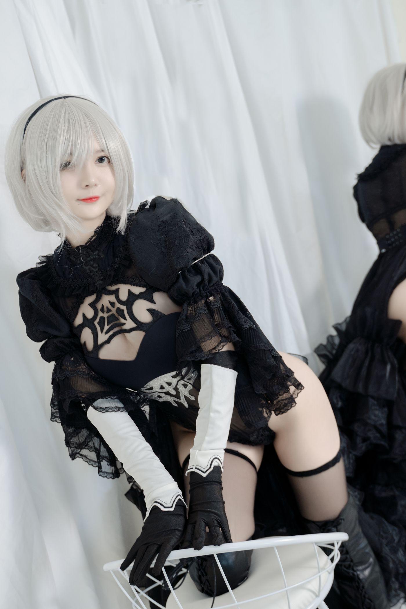 51酱 NO.003 2B黑婚纱 [53P]插图9