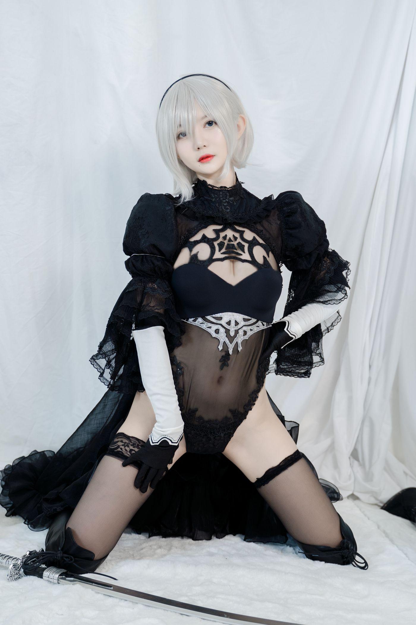 51酱 NO.003 2B黑婚纱 [53P]插图