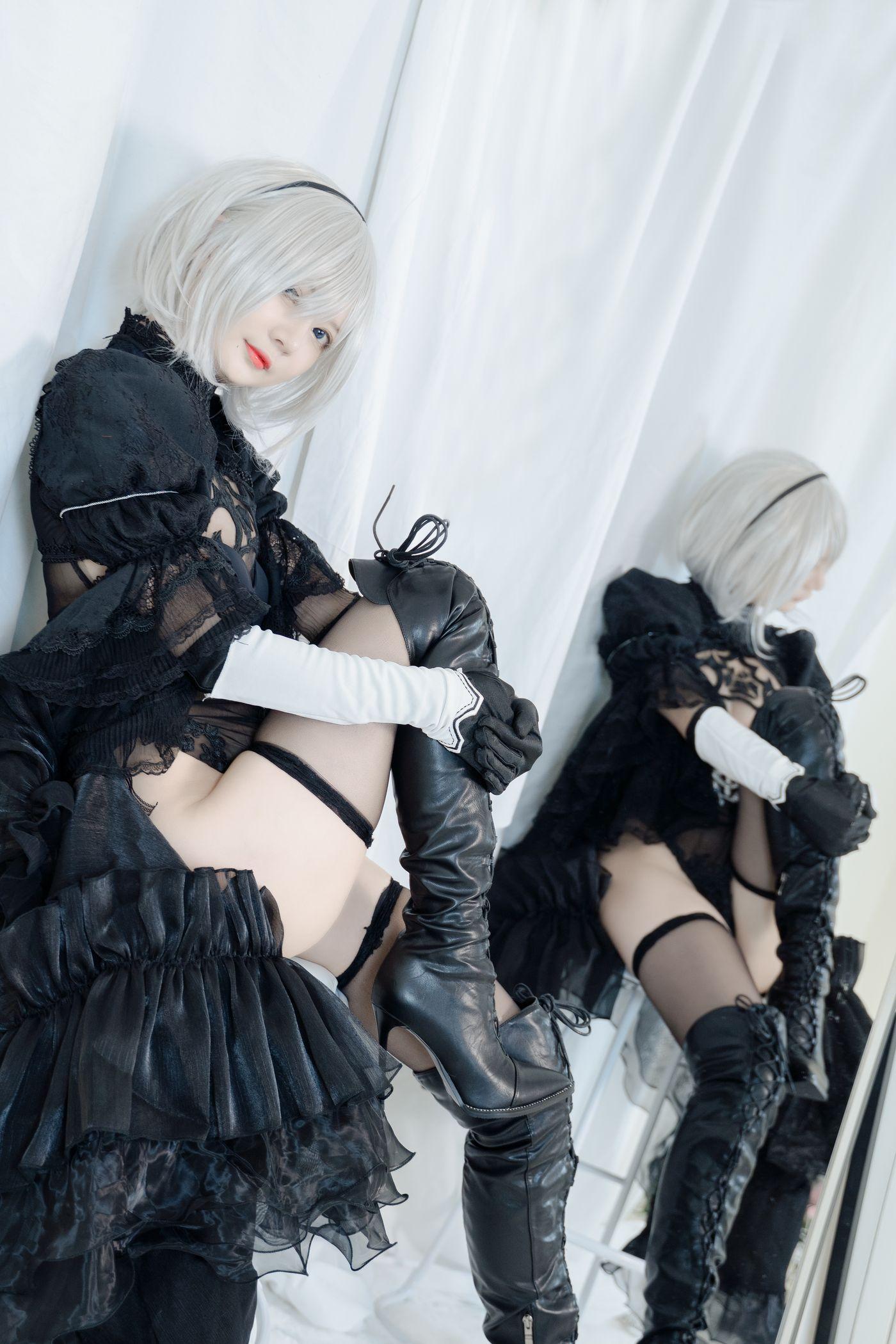51酱 NO.003 2B黑婚纱 [53P]插图3