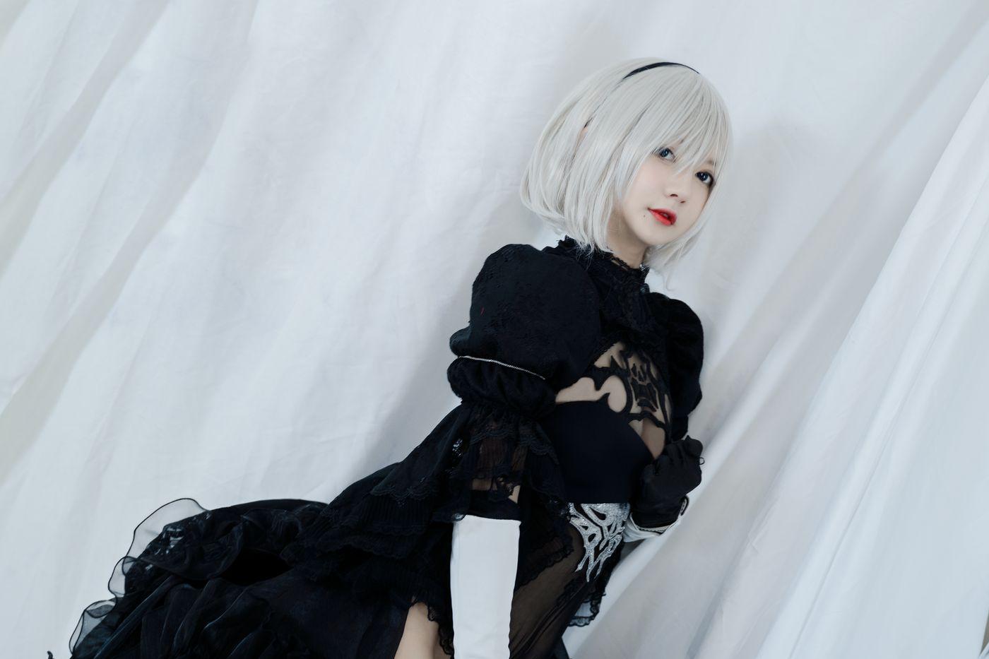 51酱 NO.003 2B黑婚纱 [53P]插图5