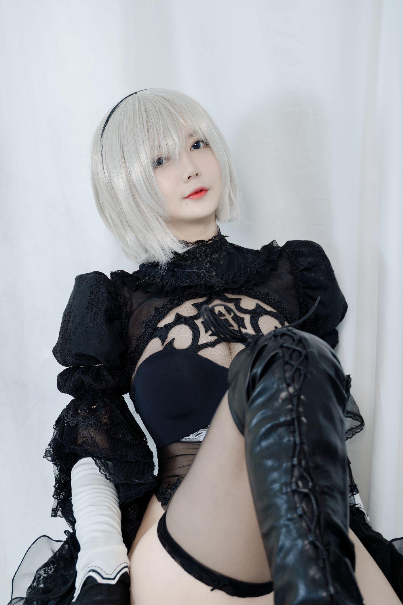 51酱 NO.003 2B黑婚纱 [53P]插图6