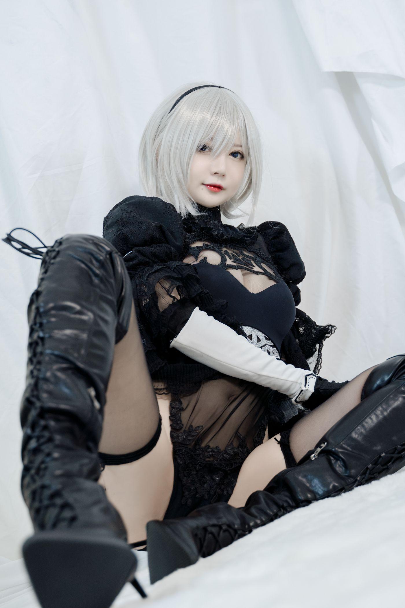 51酱 NO.003 2B黑婚纱 [53P]插图6