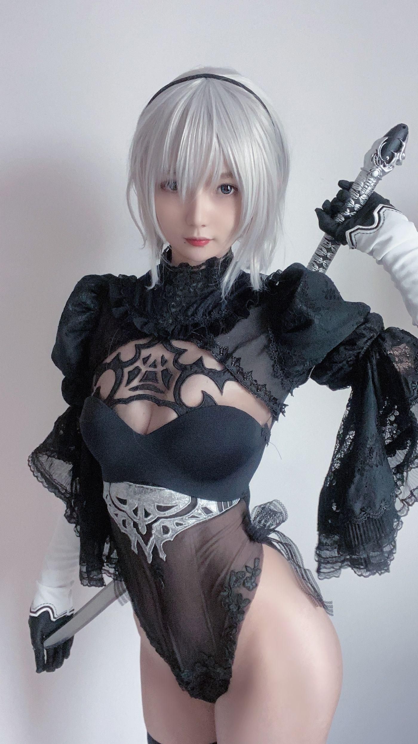 51酱 NO.003 2B黑婚纱 [53P]插图4
