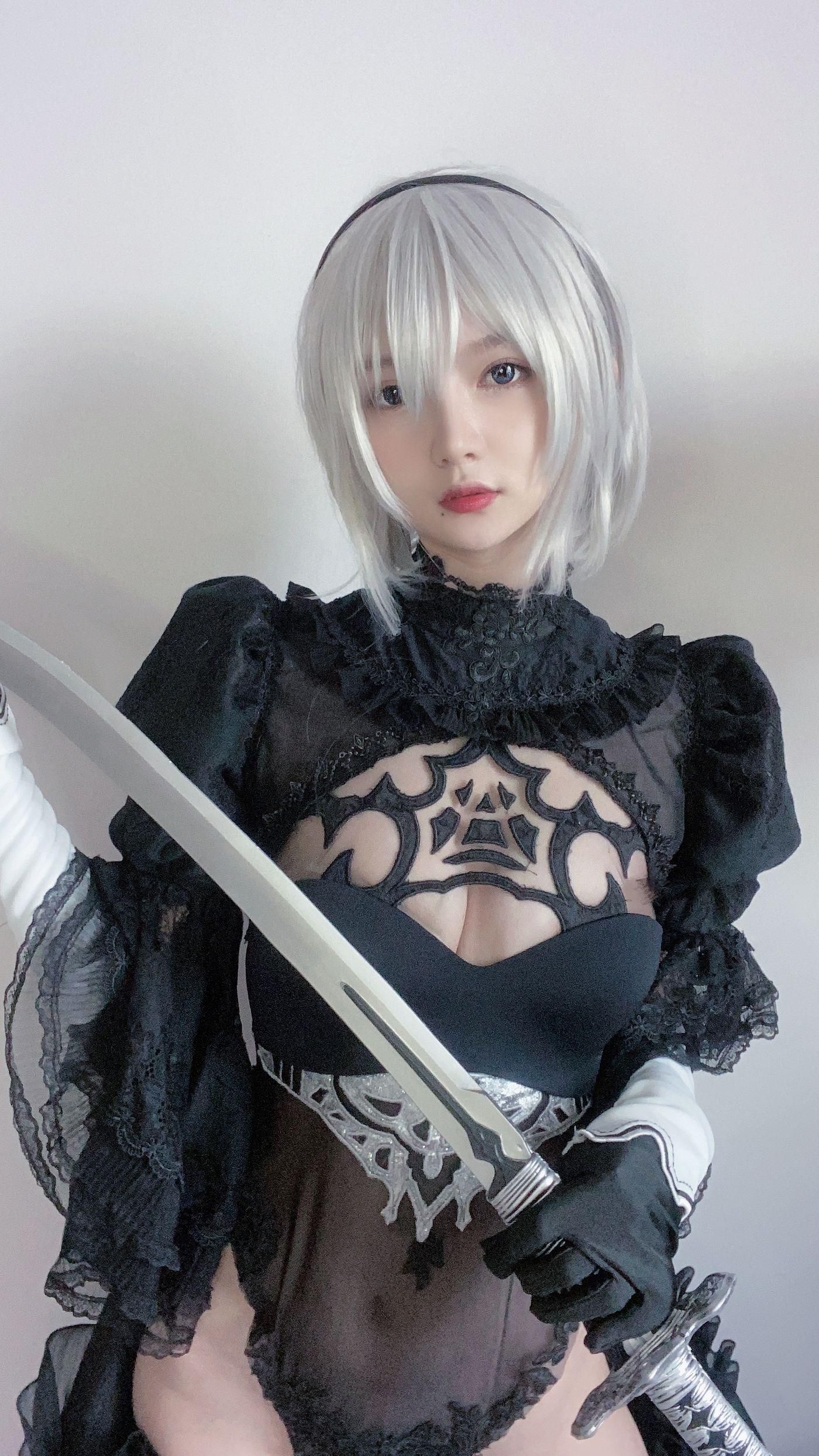 51酱 NO.003 2B黑婚纱 [53P]插图6