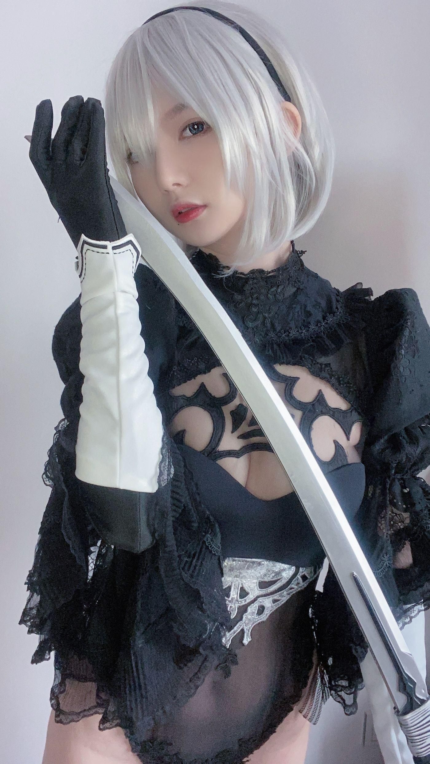 51酱 NO.003 2B黑婚纱 [53P]插图7