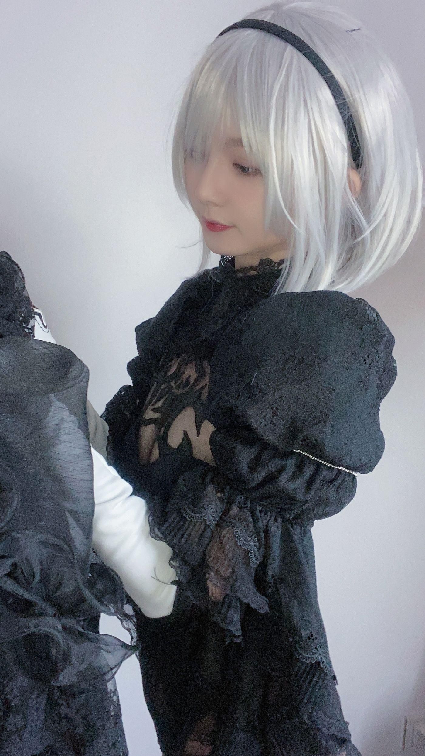 51酱 NO.003 2B黑婚纱 [53P]插图8