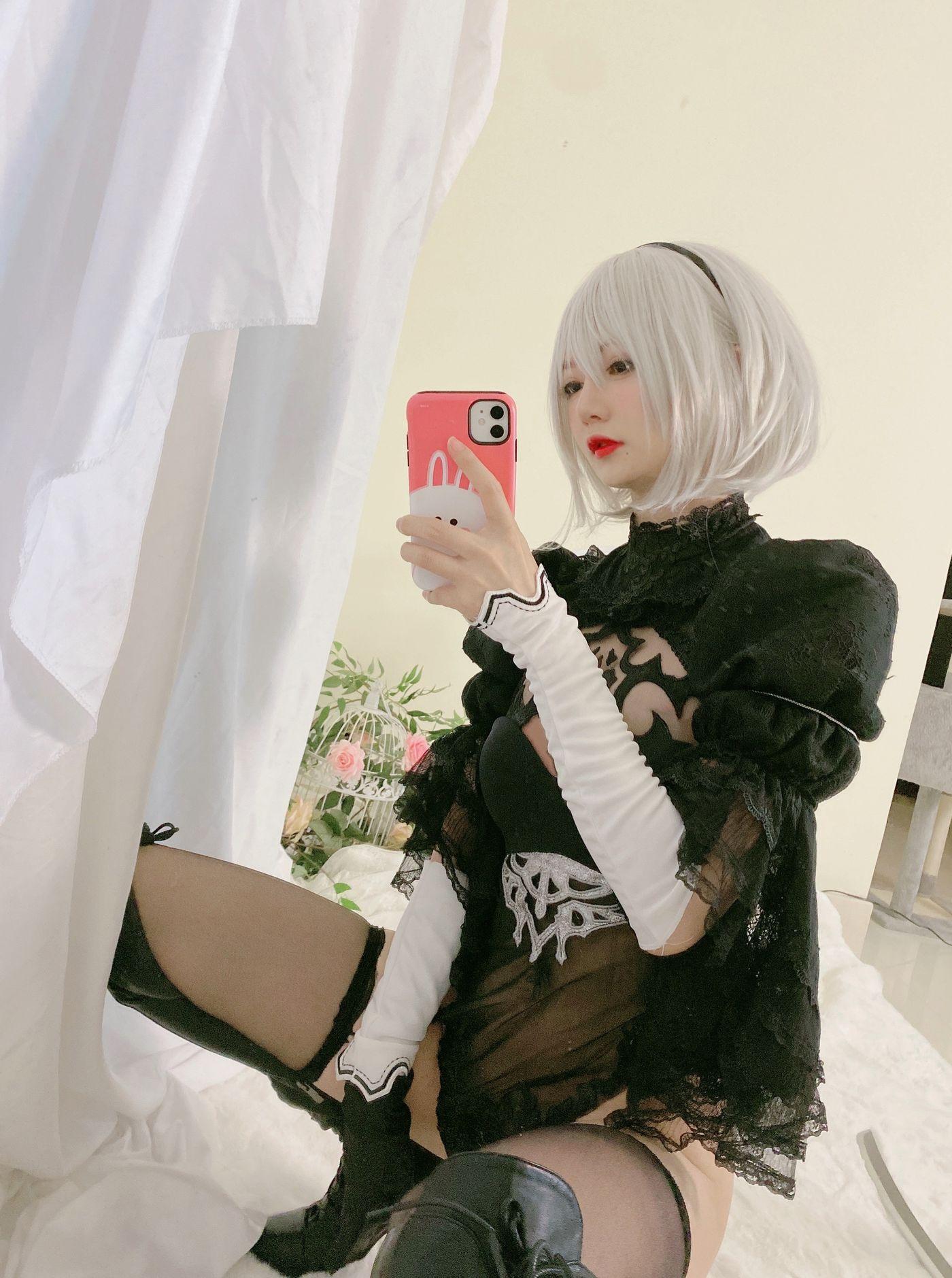 51酱 NO.003 2B黑婚纱 [53P]插图9