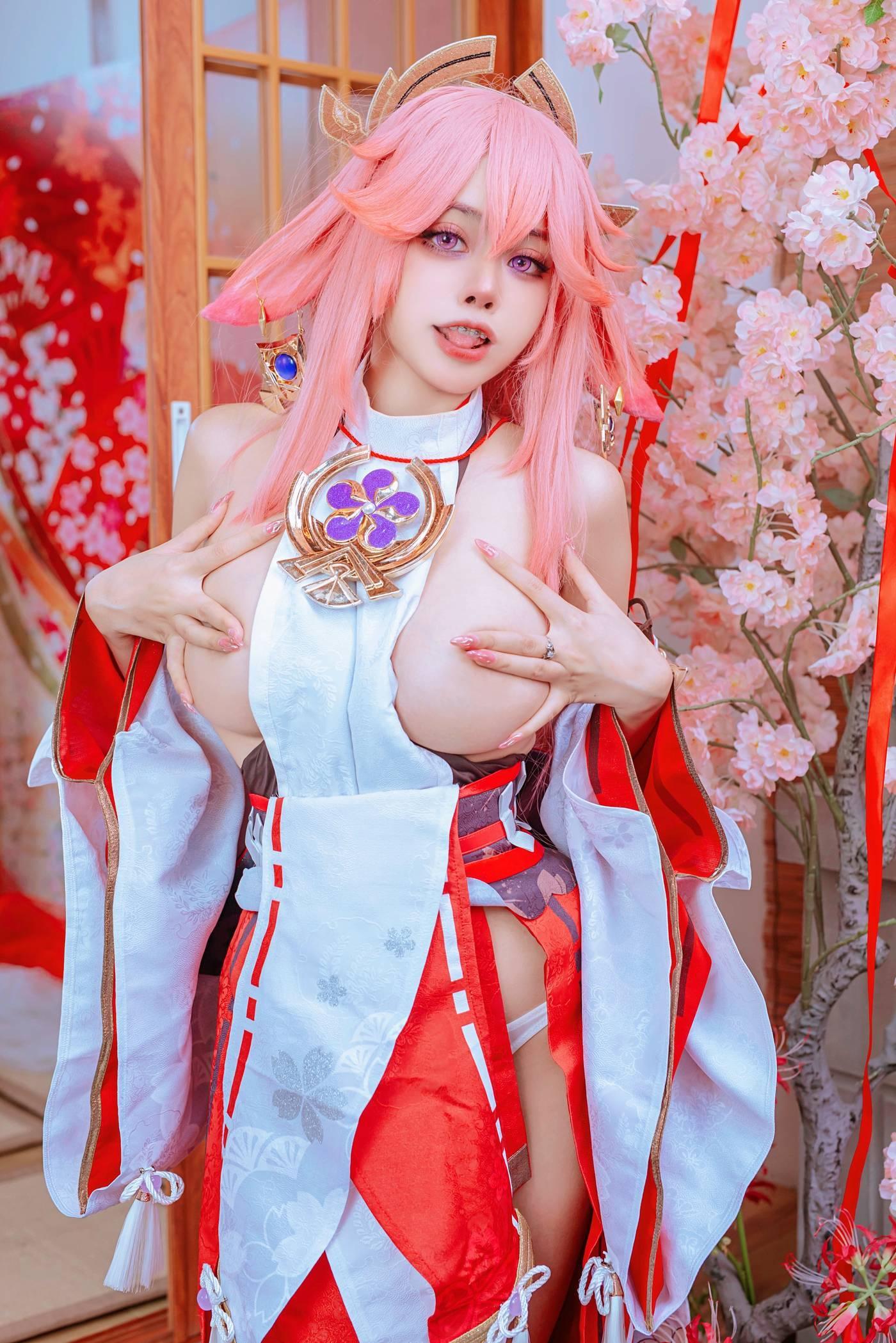 Byoru – NO.35 Yae Miko x Raiden Shogun [95P]插图7