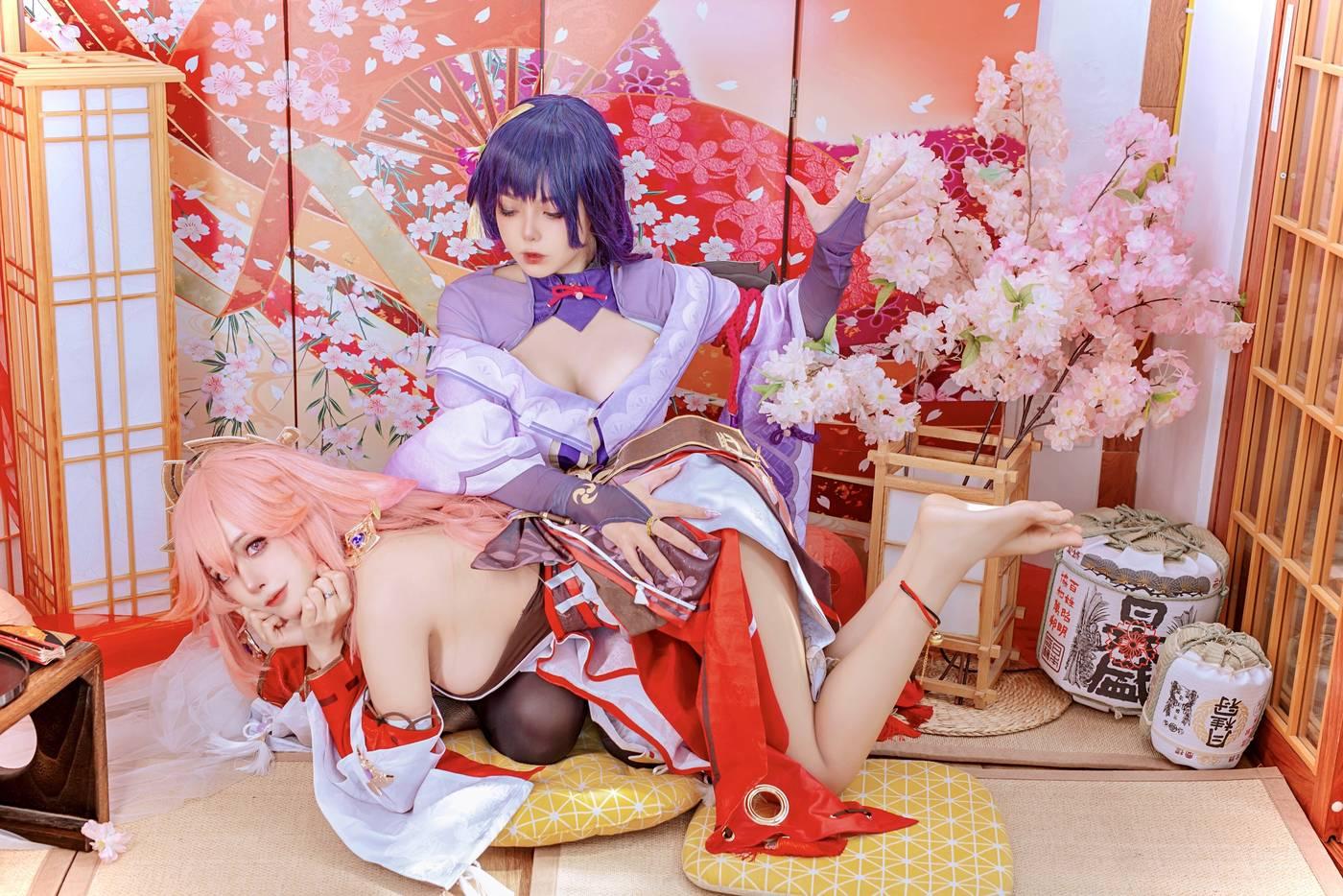 Byoru – NO.35 Yae Miko x Raiden Shogun [95P]插图5
