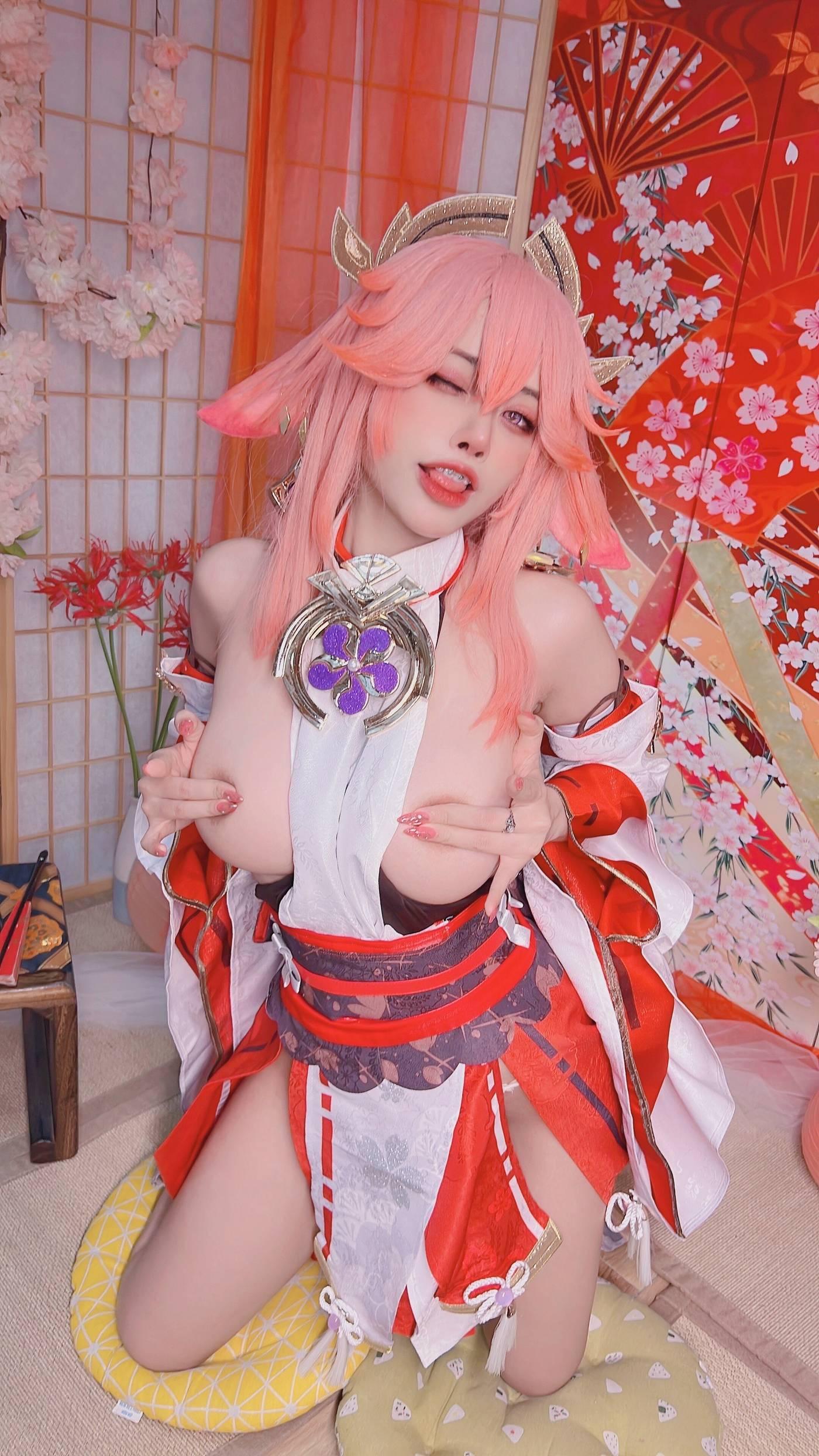 Byoru – NO.35 Yae Miko x Raiden Shogun [95P]插图8