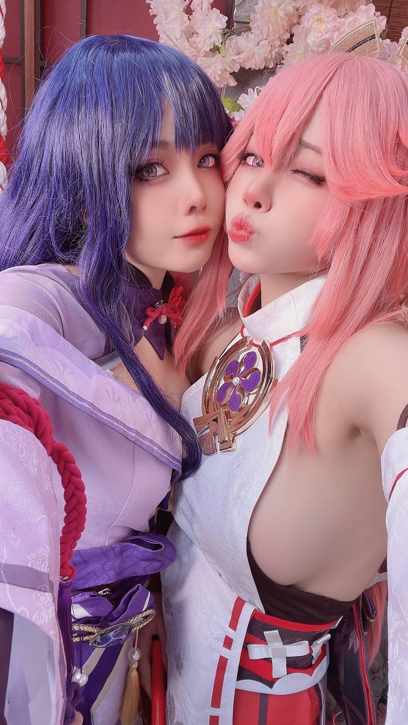 Byoru – NO.35 Yae Miko x Raiden Shogun [95P]插图2