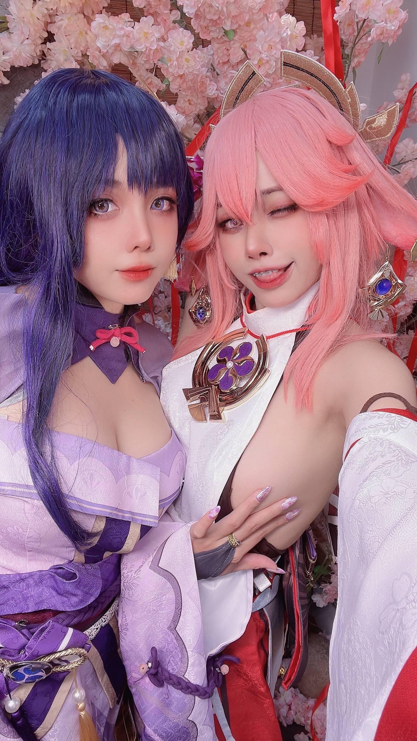Byoru – NO.35 Yae Miko x Raiden Shogun [95P]插图3