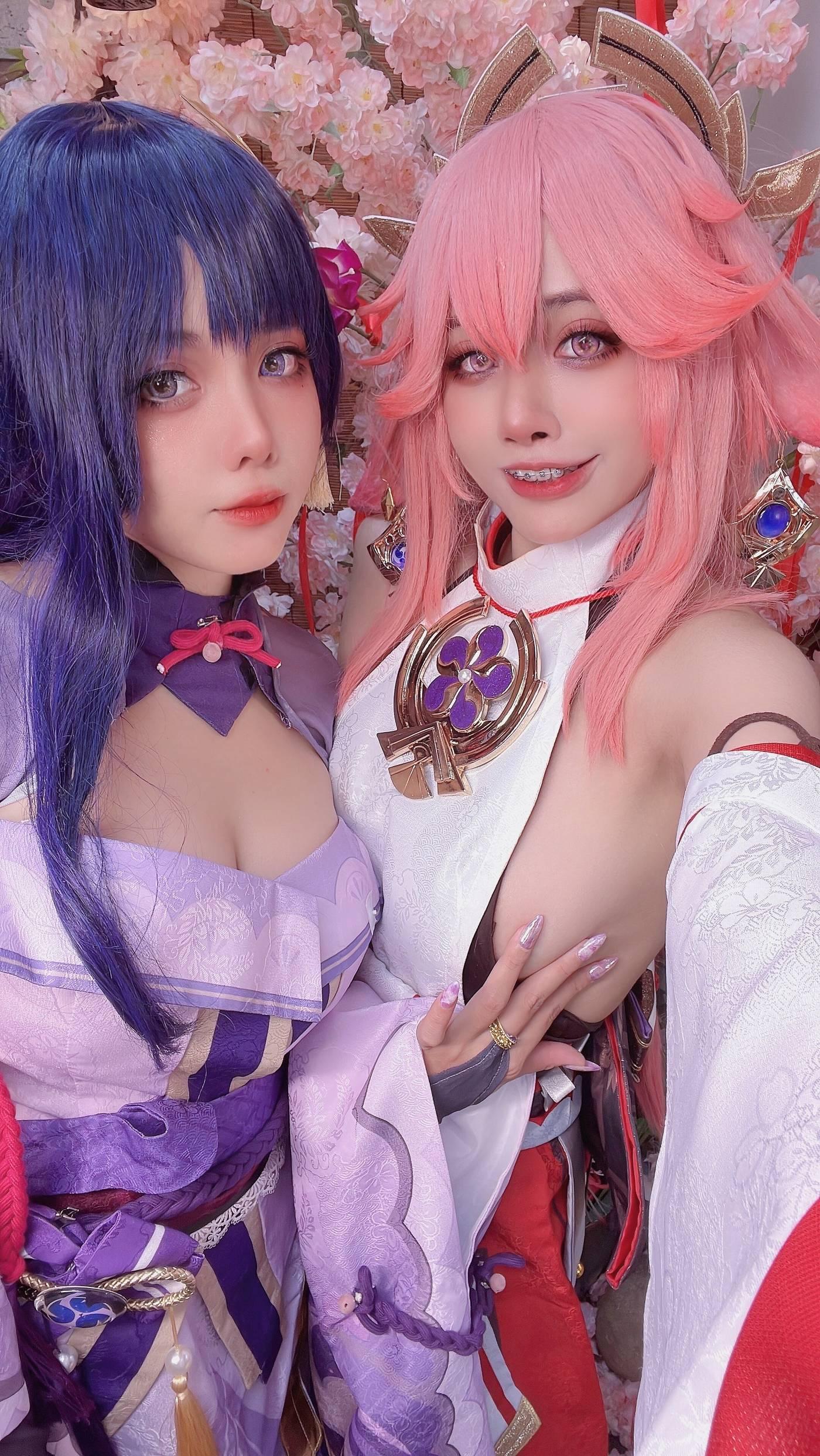 Byoru – NO.35 Yae Miko x Raiden Shogun [95P]插图4
