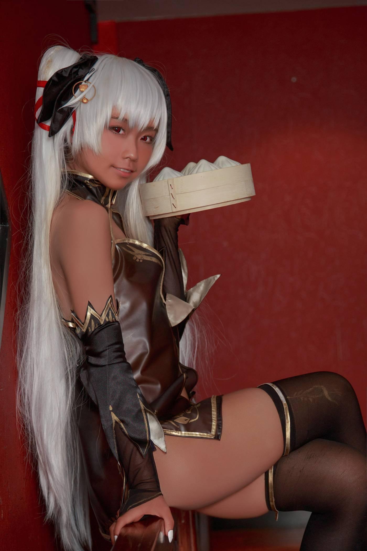G44不会受伤 – NO.24 褐色旗袍娘 [18P]插图5