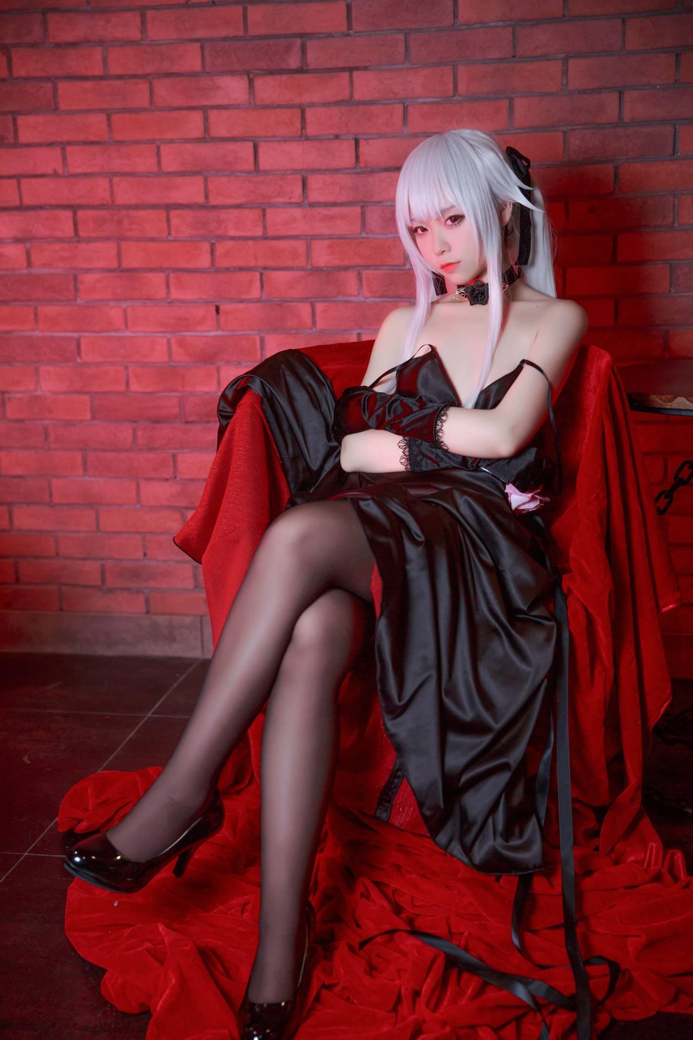 G44不会受伤 – NO.17 雾枝黑裙礼服 [13P]插图5