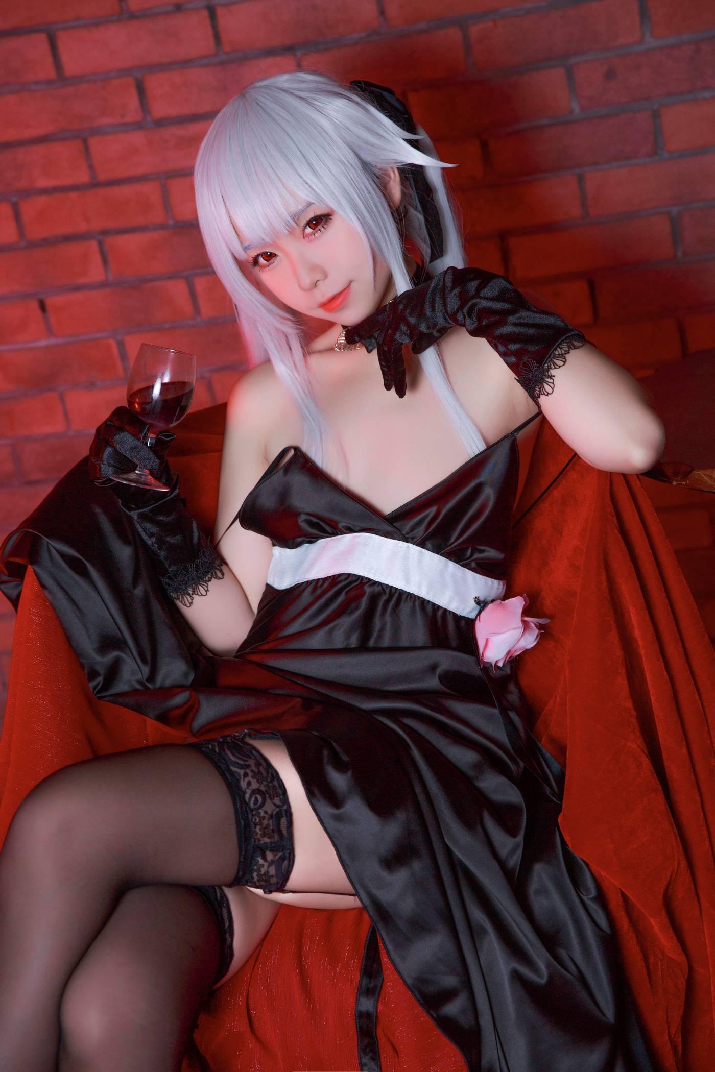 G44不会受伤 – NO.17 雾枝黑裙礼服 [13P]插图6