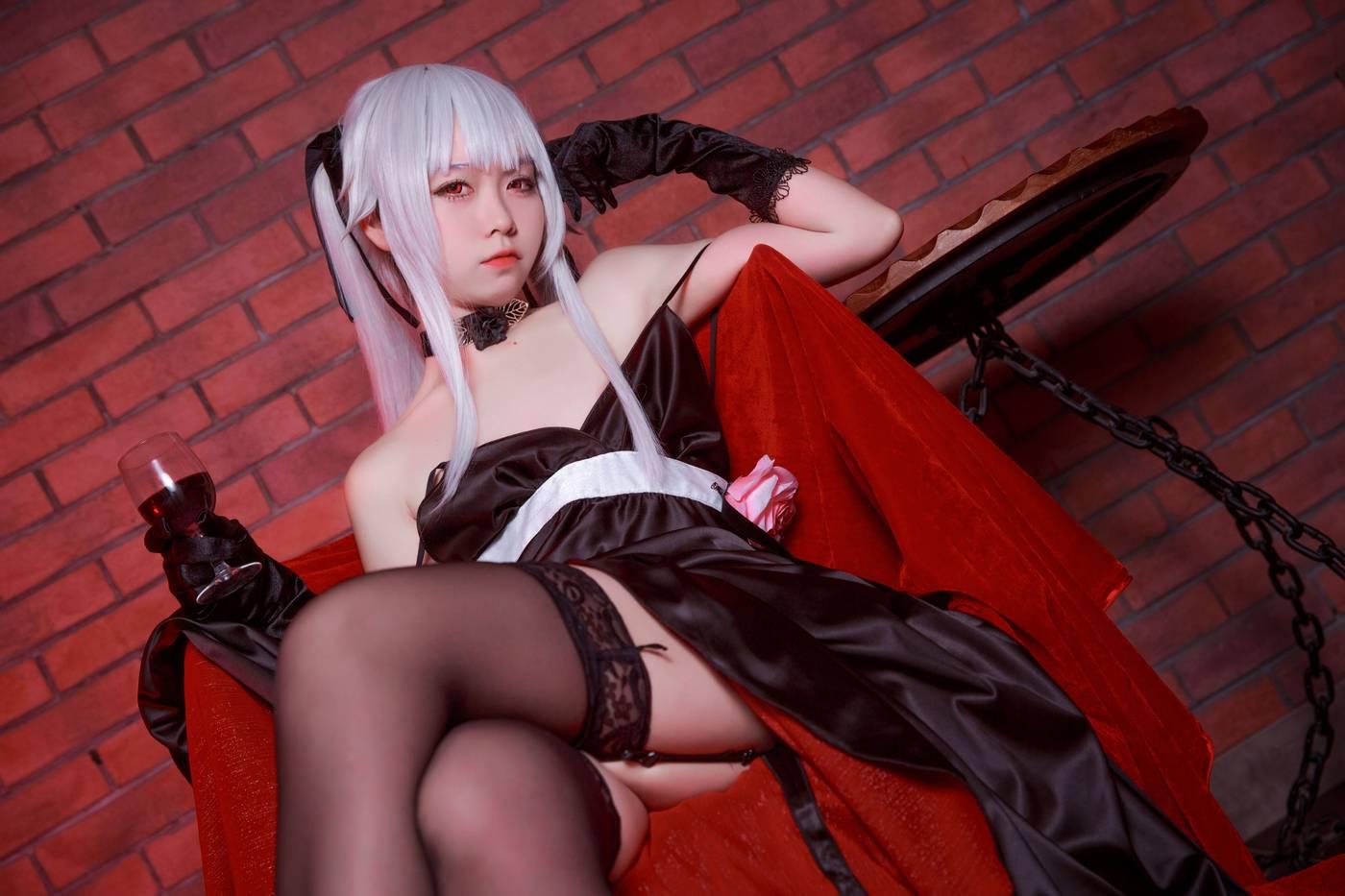 G44不会受伤 – NO.17 雾枝黑裙礼服 [13P]插图7