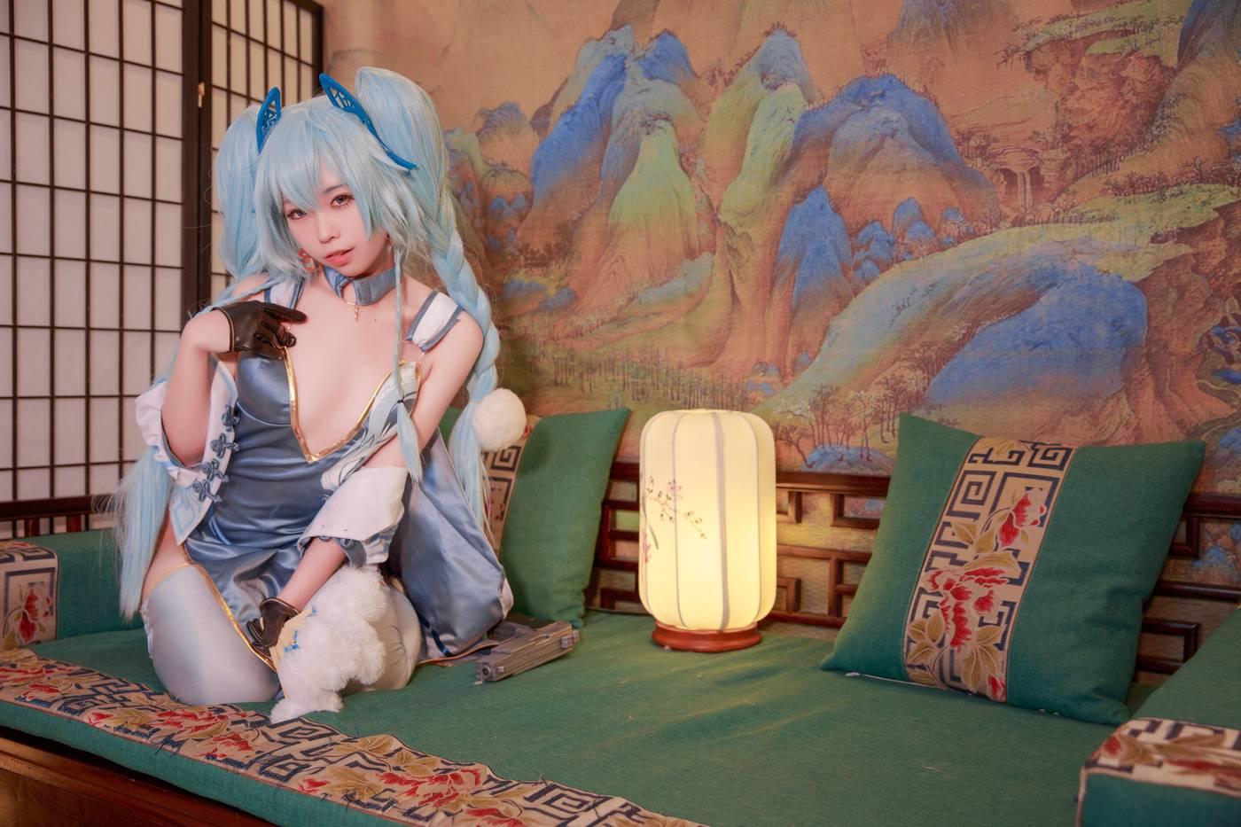 G44不会受伤 – NO.03 pa15旗袍 翠雀媚 [20P]插图8