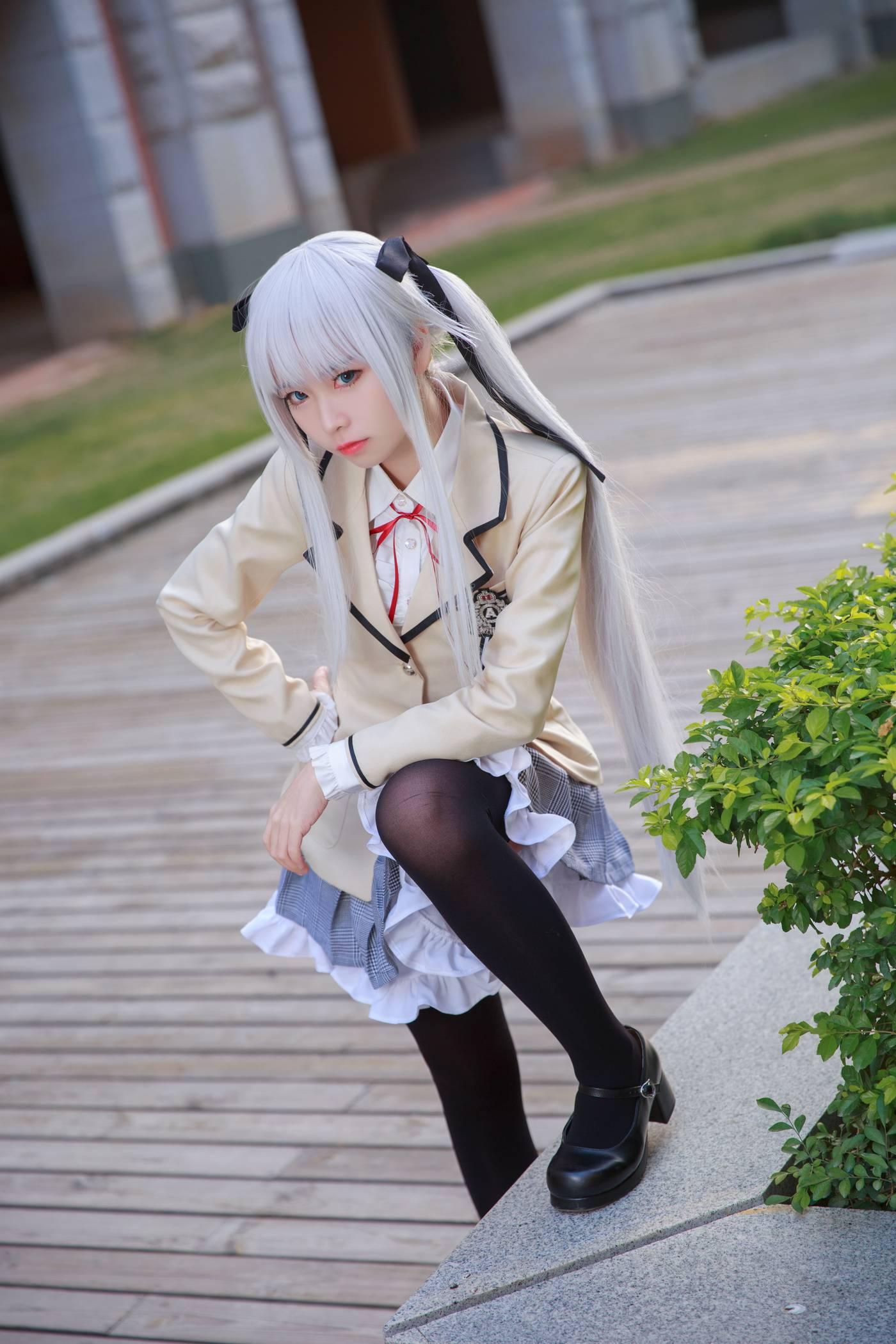 G44不会受伤 – NO.39 雾枝校服 [19P]插图9