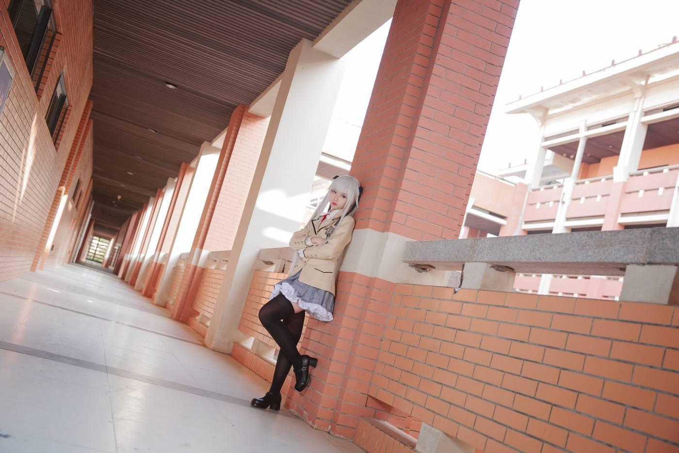 G44不会受伤 – NO.39 雾枝校服 [19P]插图3