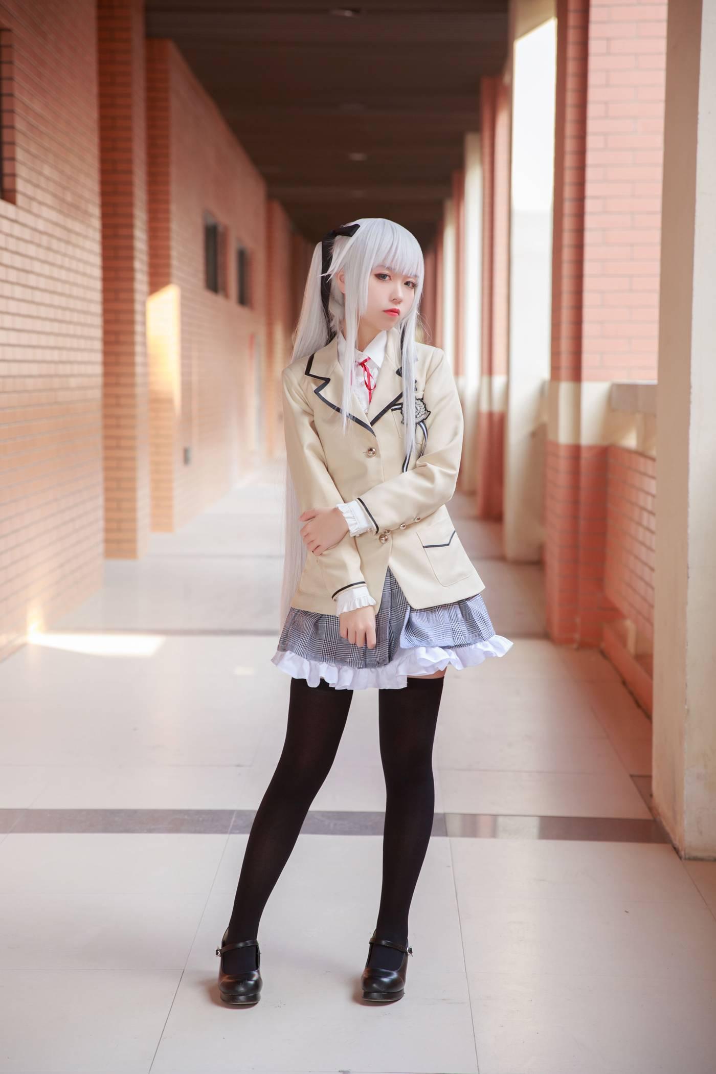 G44不会受伤 – NO.39 雾枝校服 [19P]插图4