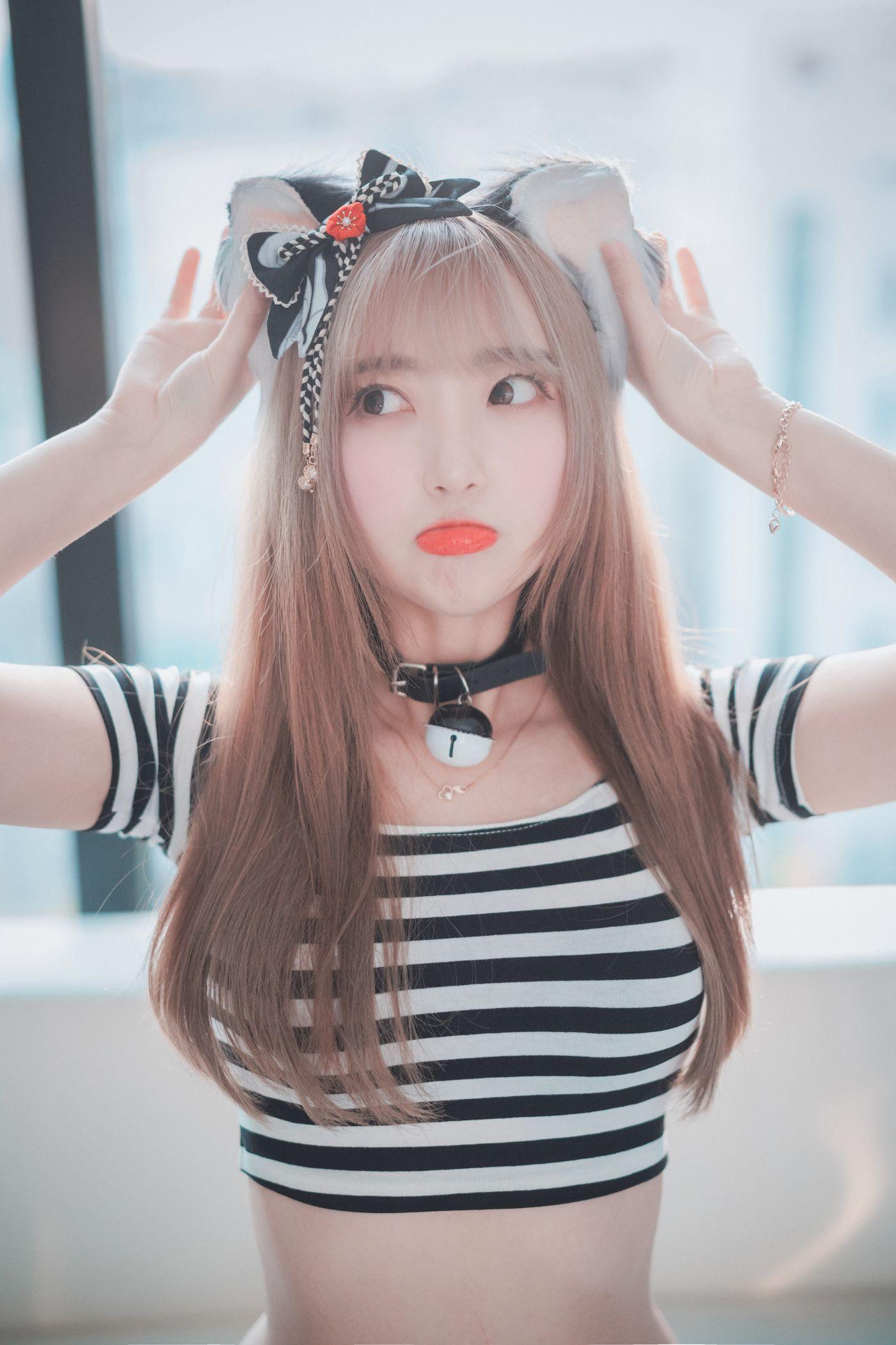 HaNari (하나리) DJAWA Catgirl in Stripes [91P]插图1